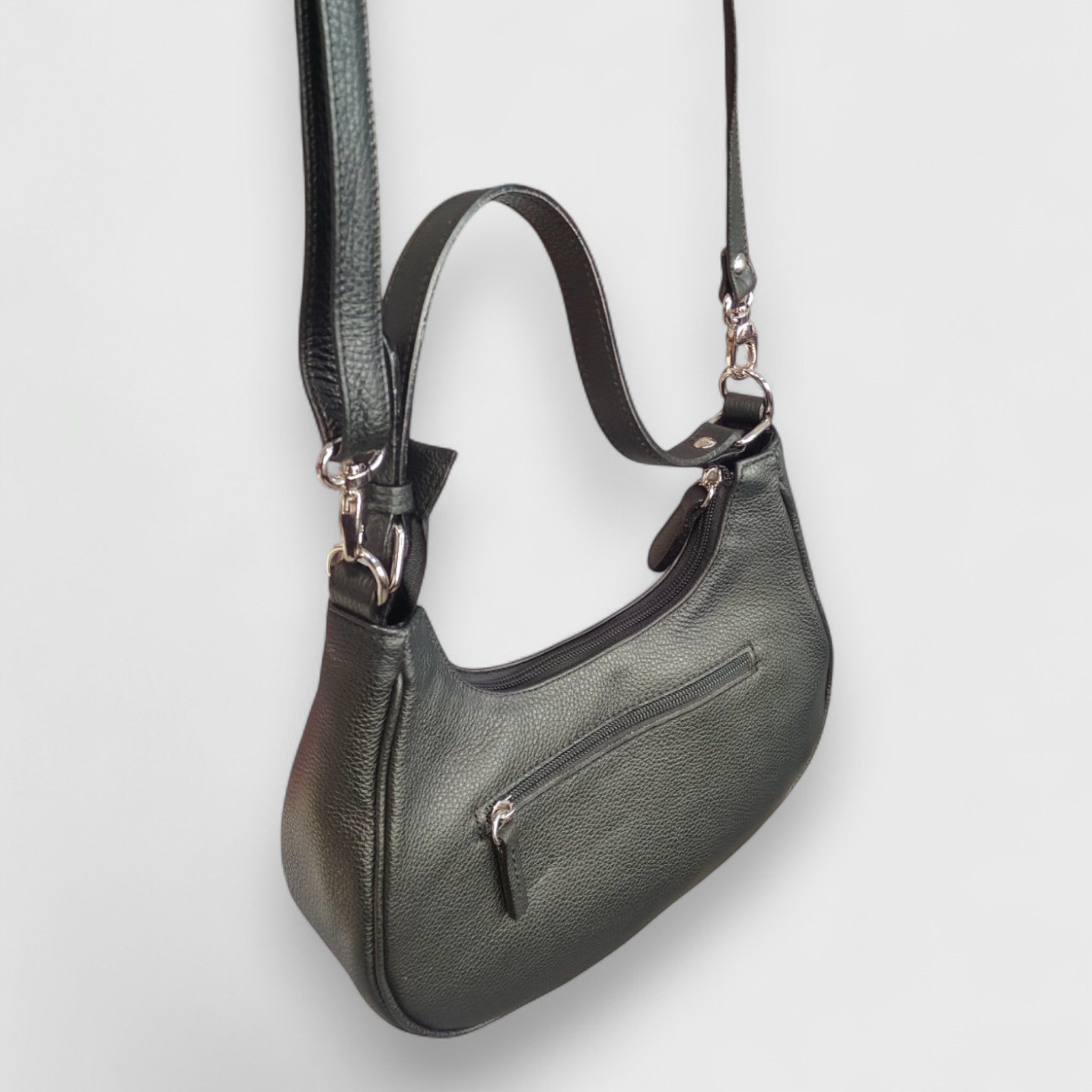 Pelletteria Pelle Nuda Milano, Artigianato Italiano, Vera pelle, Negozio borse donna, Dalila nero