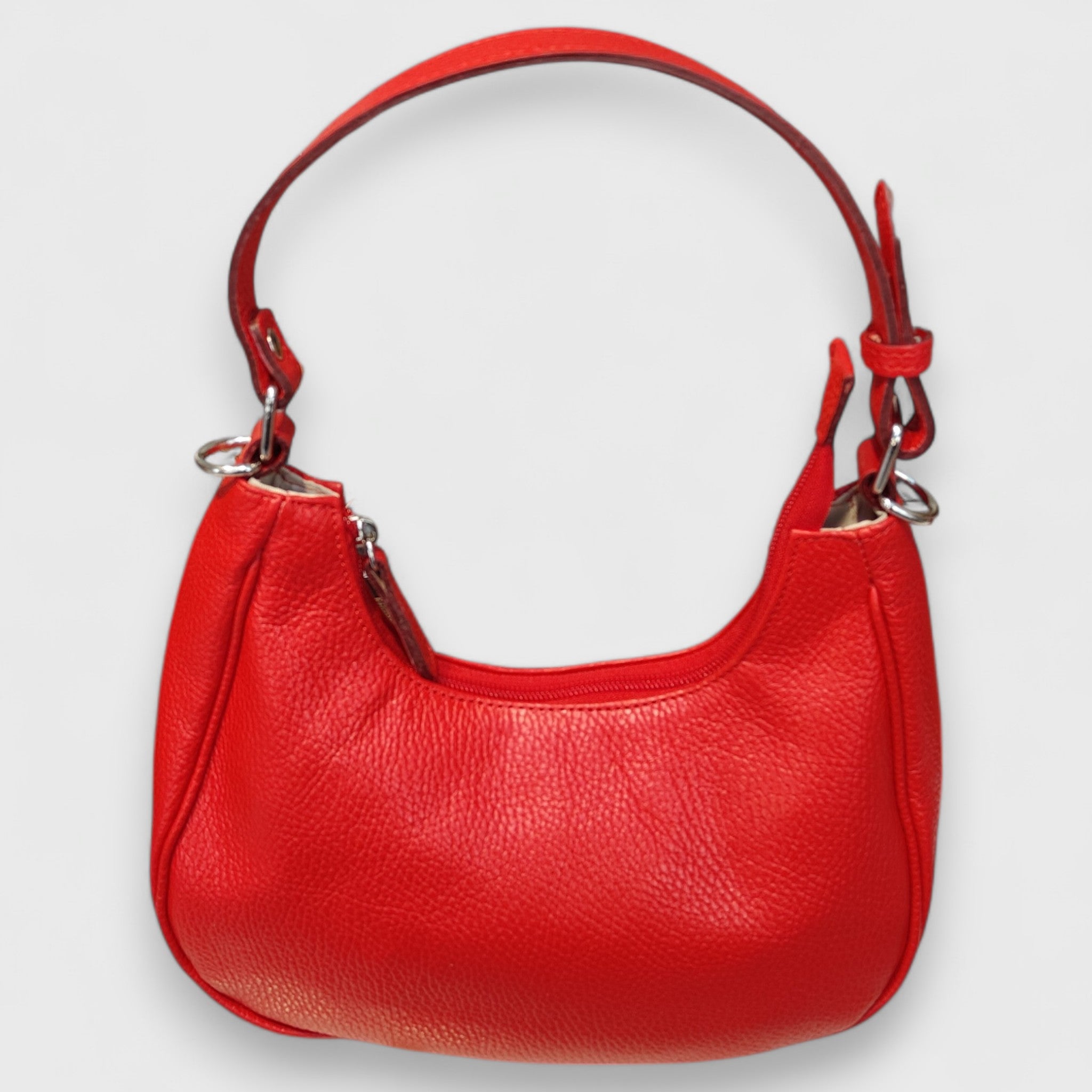 Pelletteria Pelle Nuda Milano, Artigianato Italiano, Vera pelle, Negozio borse donna, Dalila rosso