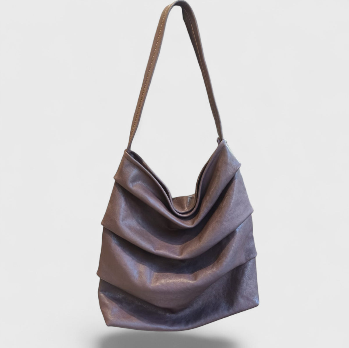 Pelletteria Pelle Nuda Milano, Vera pelle Italiana, Negozio borse donna, Elettra marrone