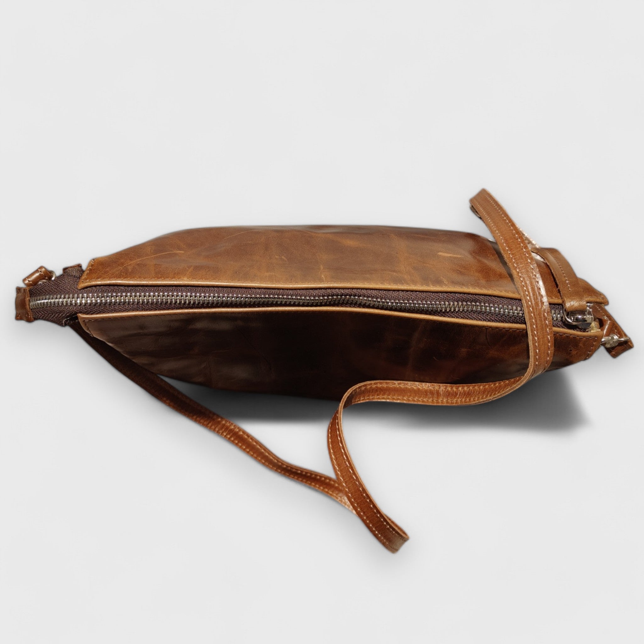 Pelletteria Pelle Nuda Milano, vera pelle, borsa donna, Artigianato Italiano, Federica marrone