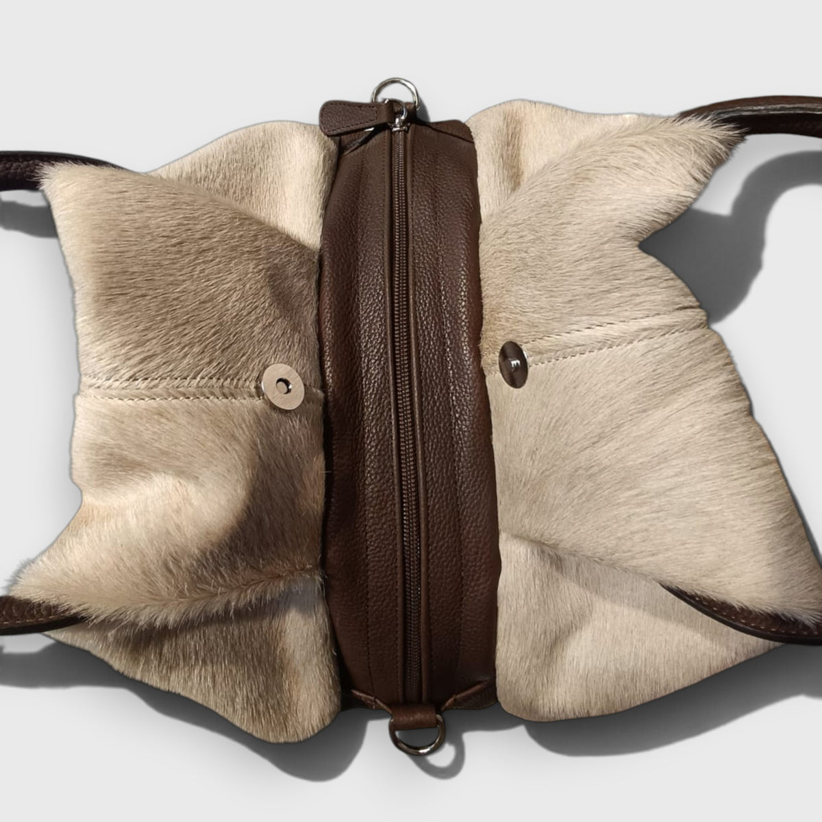 Pelletteria Pelle Nuda Milano, Vera pelle italiana, negozio borse donna, Frida cavallino beige