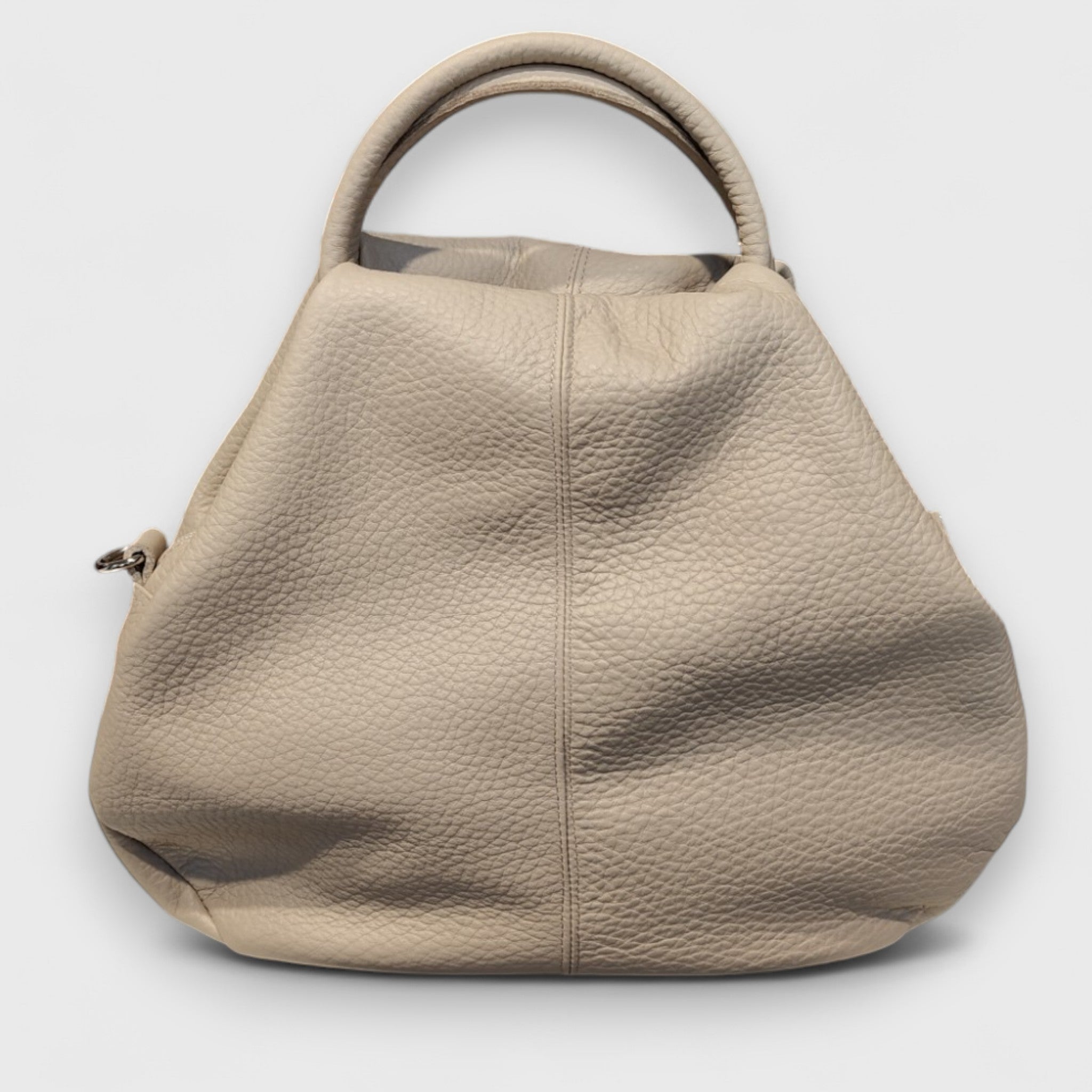 Pelletteria Pelle Nuda Milano, Artigianato Italiano, Vera Pelle, Negozio borse donna, Frida grigio