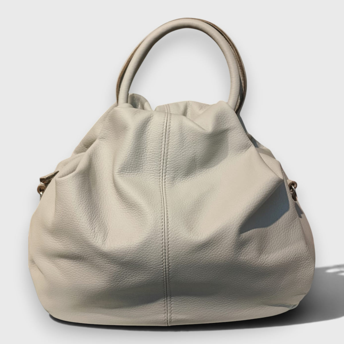 Pelletteria Pelle Nuda Milano Vera pelle italiana, Negozio borse donna, Frida grigio