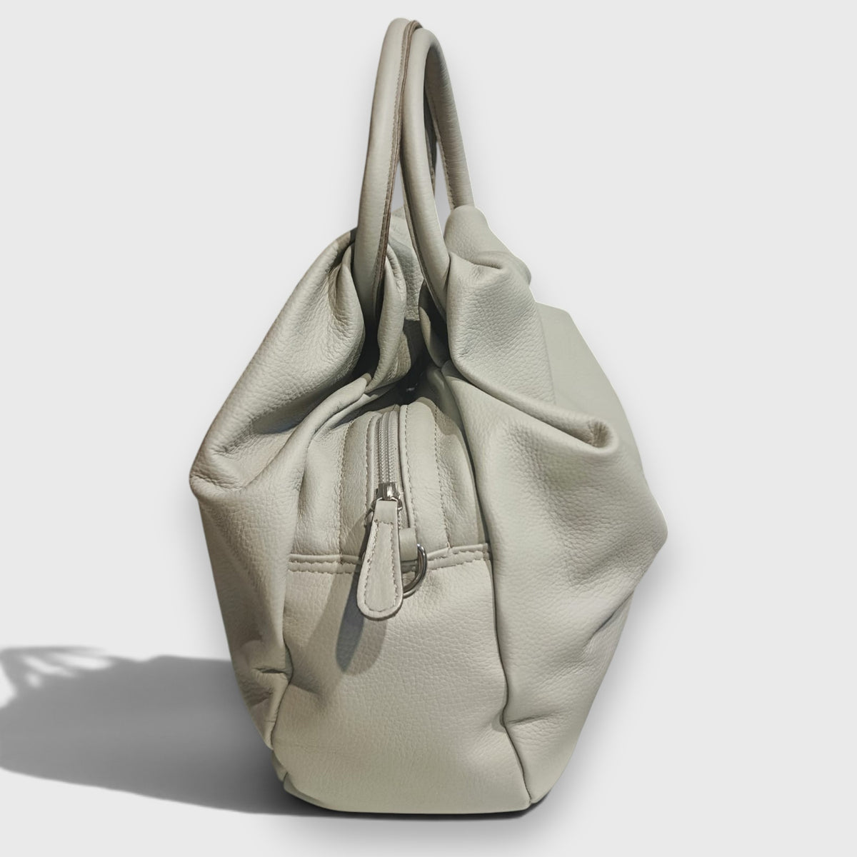 Pelletteria Pelle Nuda Milano Vera pelle italiana, Negozio borse donna, Frida grigio