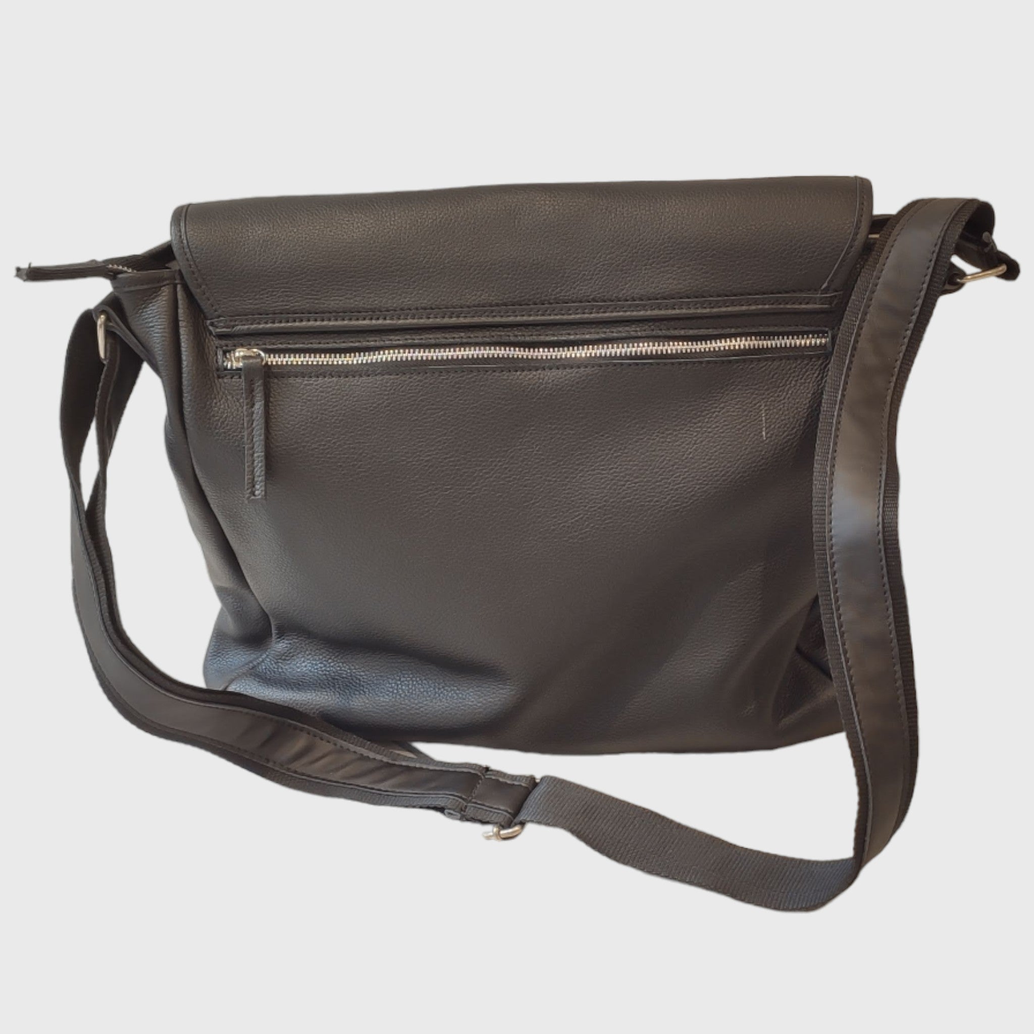 Pelletteria Pelle Nuda Milano, Artigianato italiano, Borsa uomo, vera pelle, Gigante nero