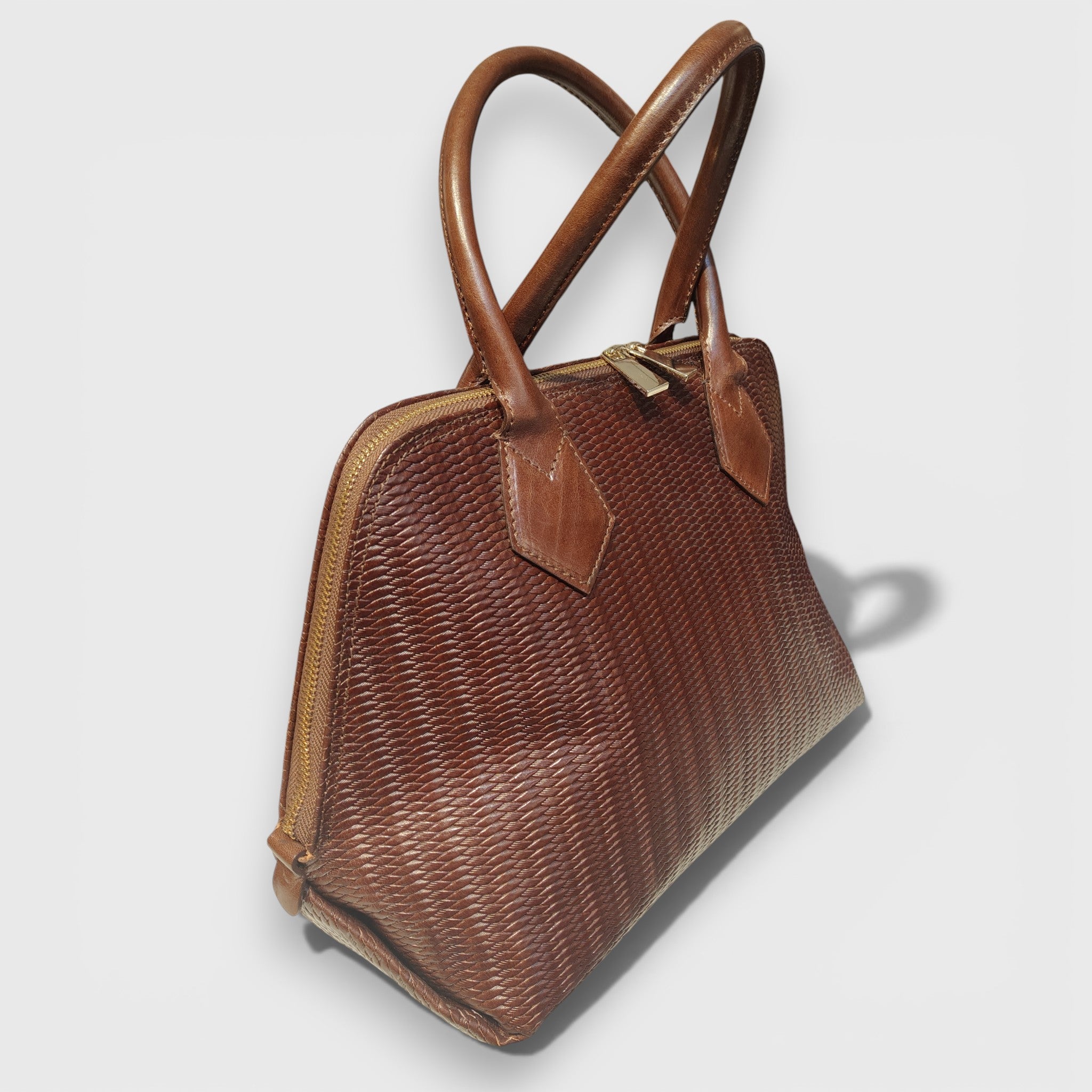 Pelletteria Pelle Nuda Milano, Artigianato italiano, Vera pelle, Negozio borse donna Ginevra marrone