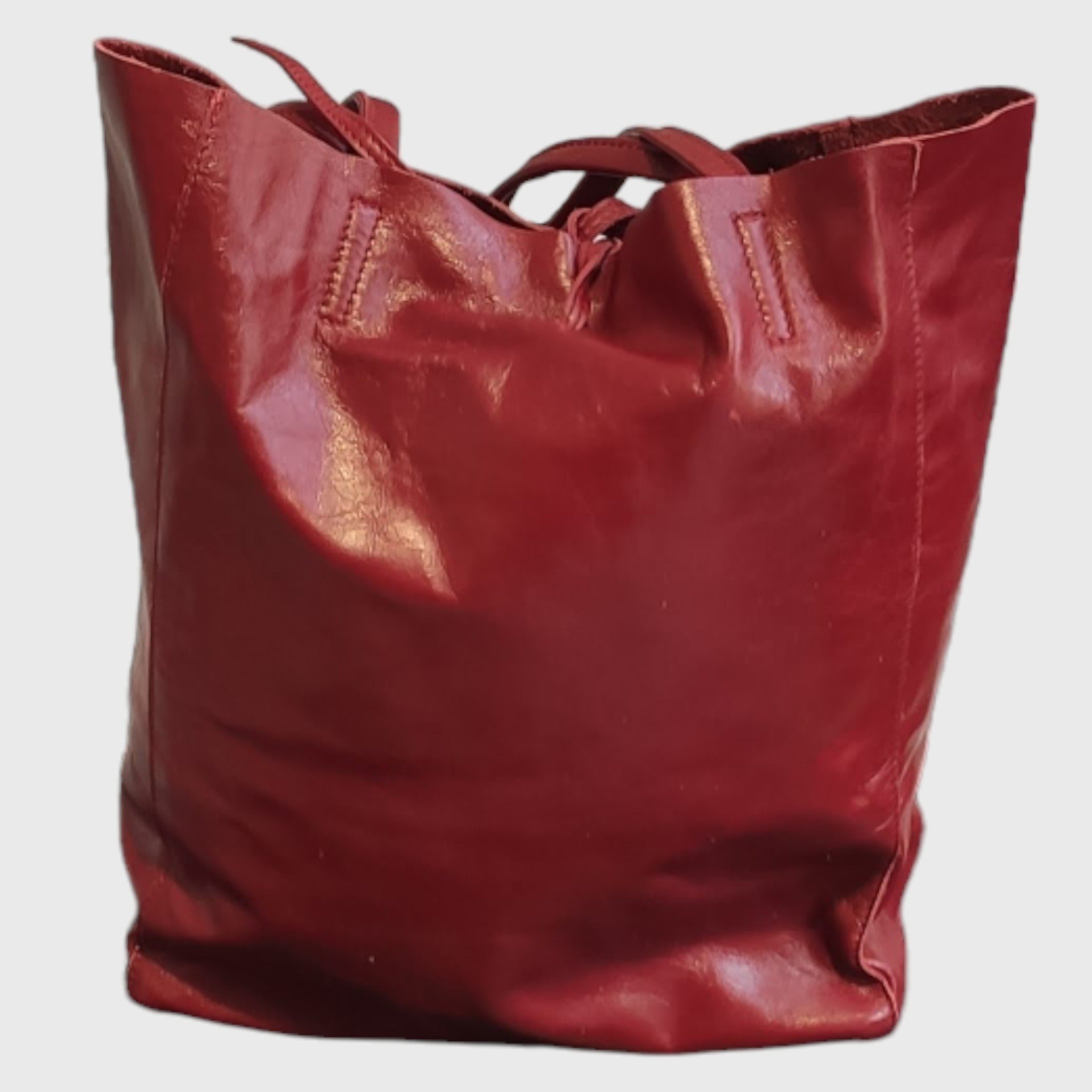 Pelletteria Pelle Nuda Milano, Vera Pelle, Artigianato italiano, borsa donna, Giulia rossa