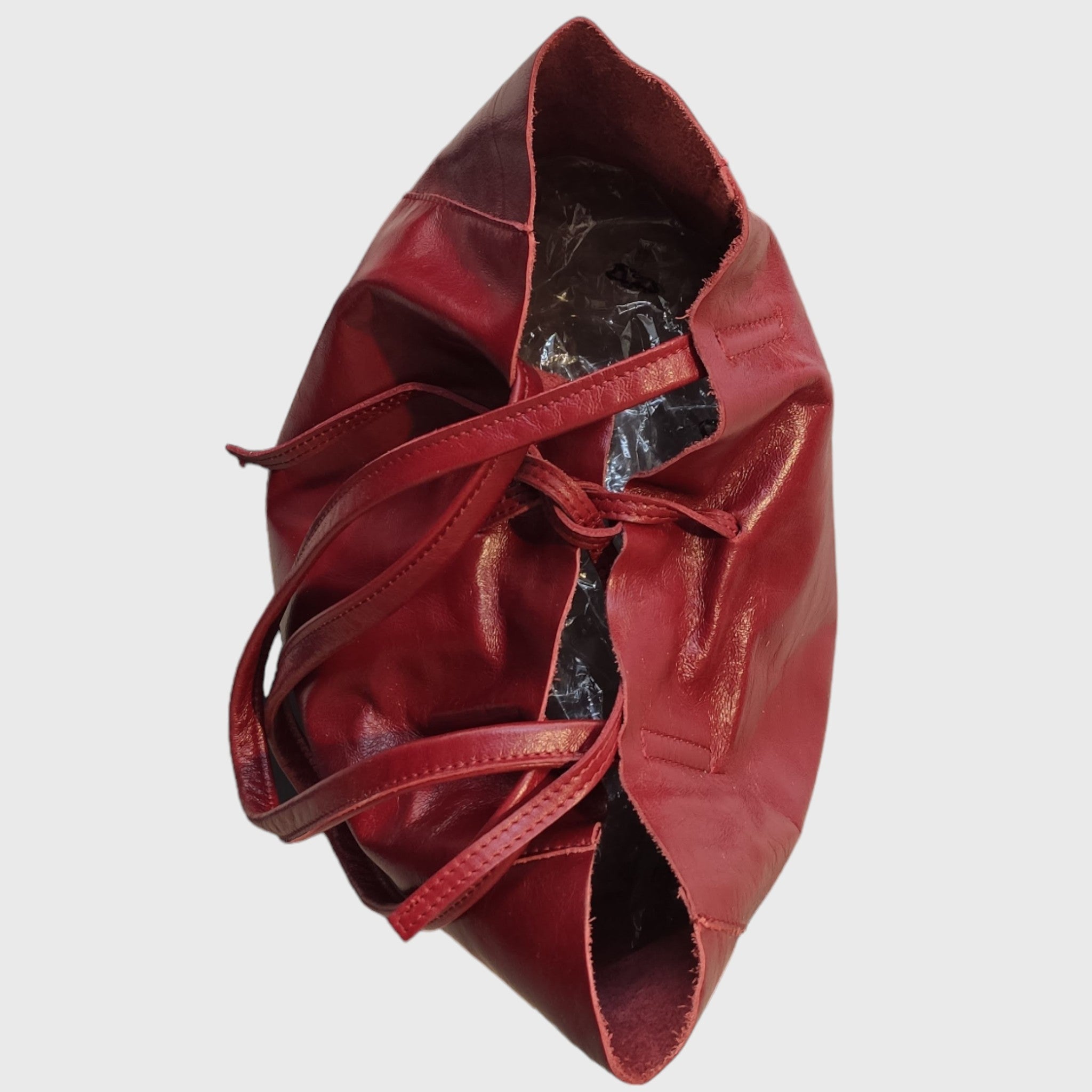 Pelletteria Pelle Nuda Milano, Vera Pelle, Artigianato italiano, borsa donna, Giulia rossa