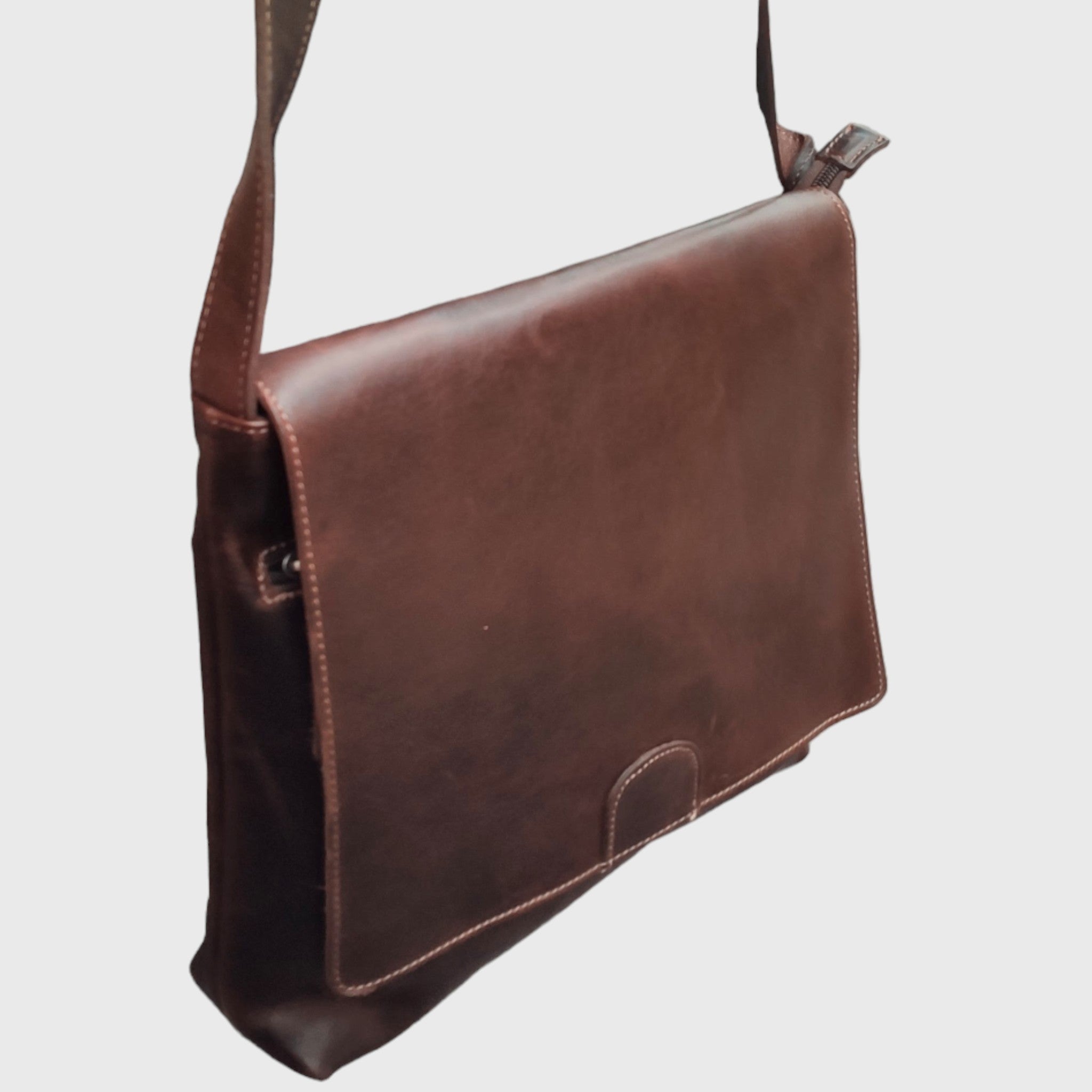 ASTI - Borsello uomo in pelle colore marrone