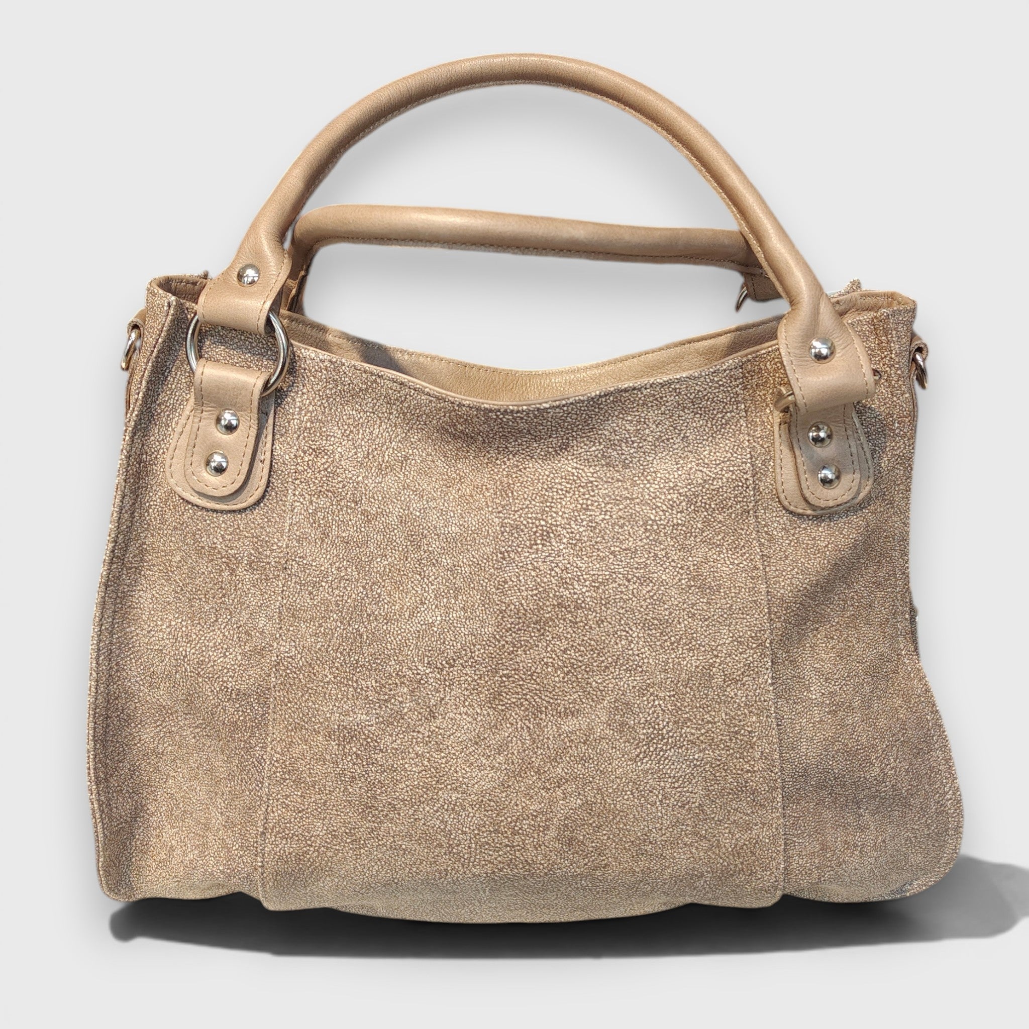 Pelletteria Pelle Nuda Milano, Vera pelle italiana, egozio borse donna, Lavinia beige