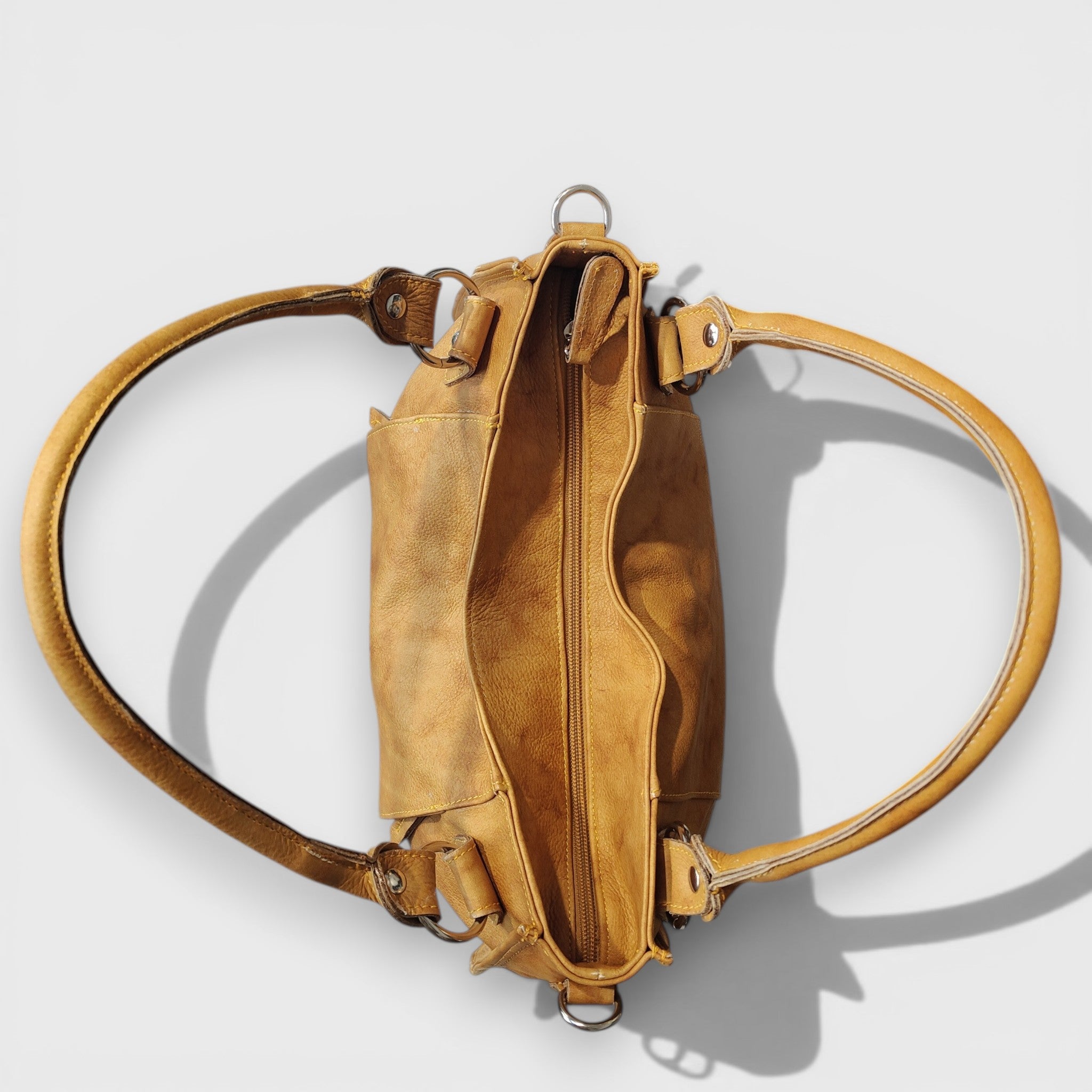 Pelletteria Pelle Nuda Milano, Vera pelle italiana, Negozio borse donna, Lavinia giallo