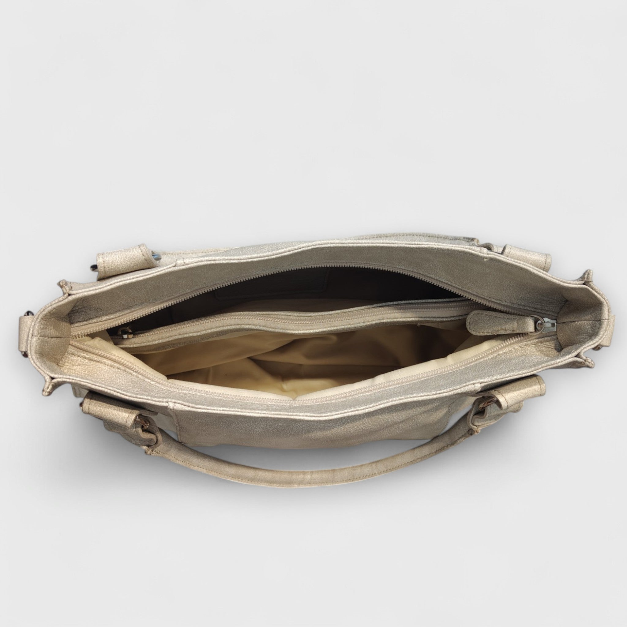 Pelletteria Pelle Nuda Milano, Artigianato Italiano, Vera pelle, Negozio borse donna, Lavinia grigio