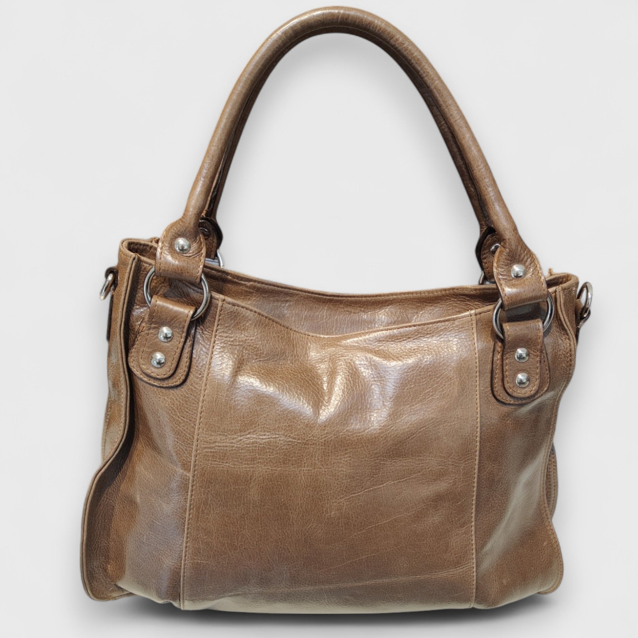 Pelletteria Pelle Nuda Milano, Artigianato Italiano, Vera pelle, Negozio borse donna, Lavinia marrone