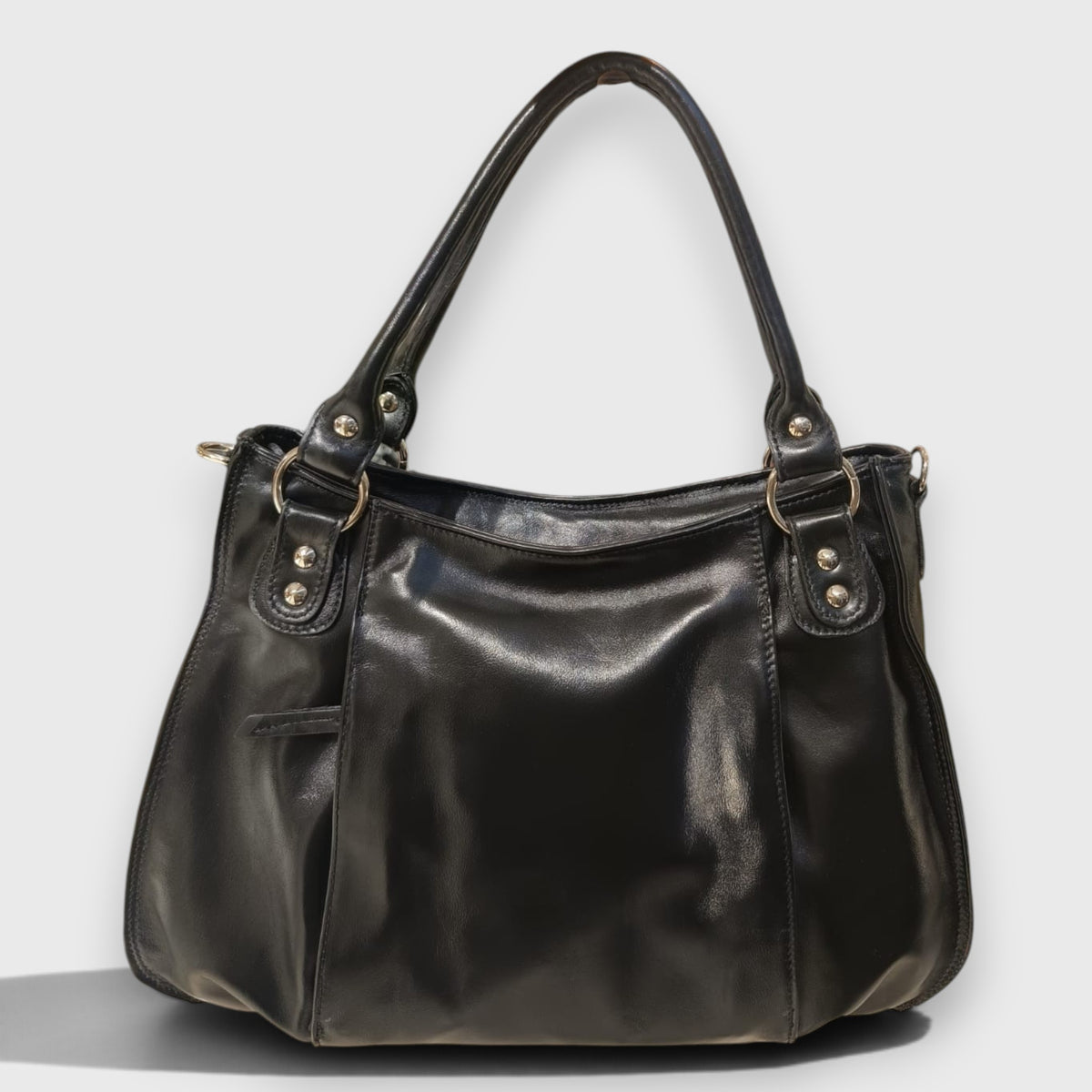 Pelletteria Pelle Nuda Milano, Vera pelle italiana, Negozio borse donna, Lavinia nero