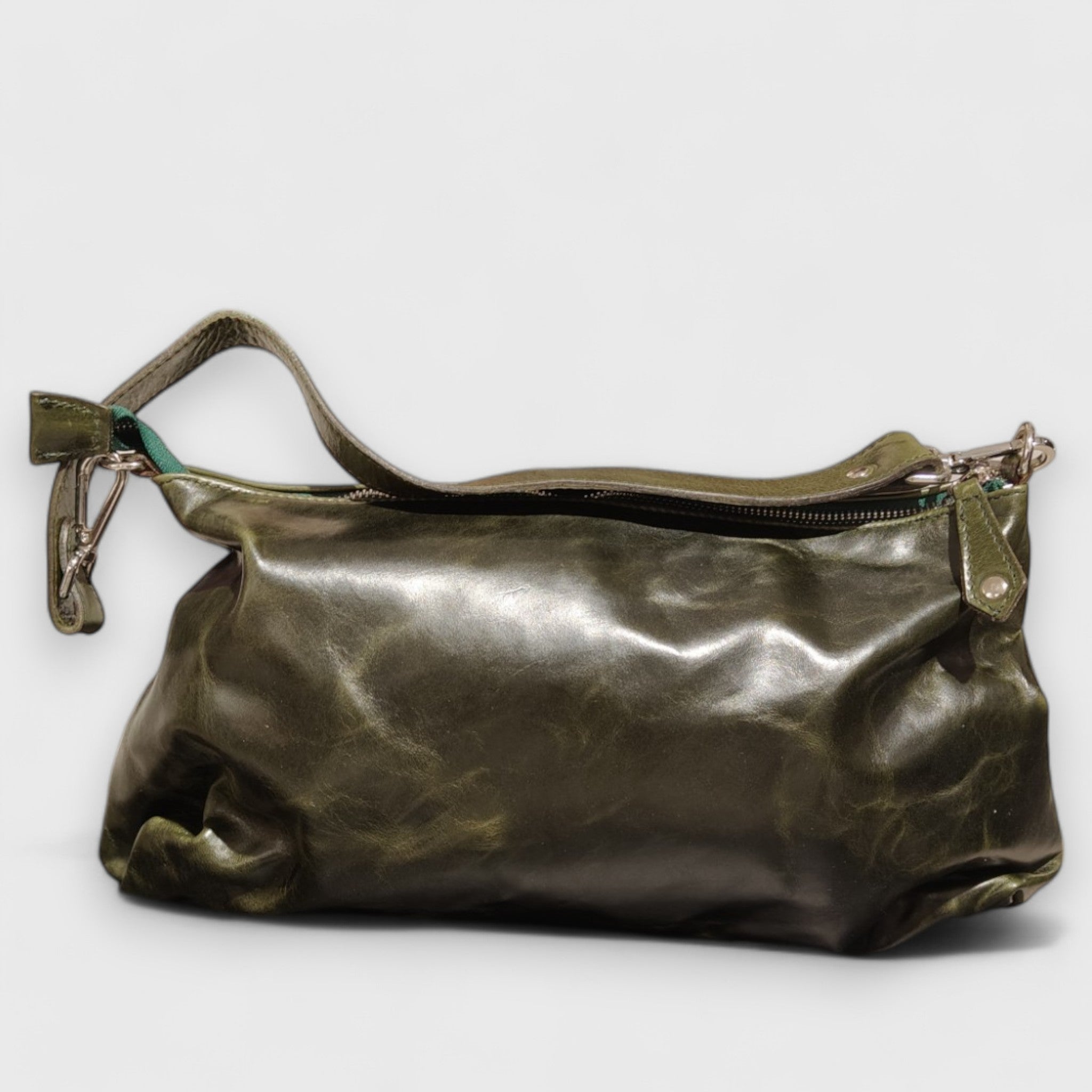 Borsa donna, Borsa in pelle, vera pelle, Lorenza Verde, artigianato italiano, Pelle Nuda