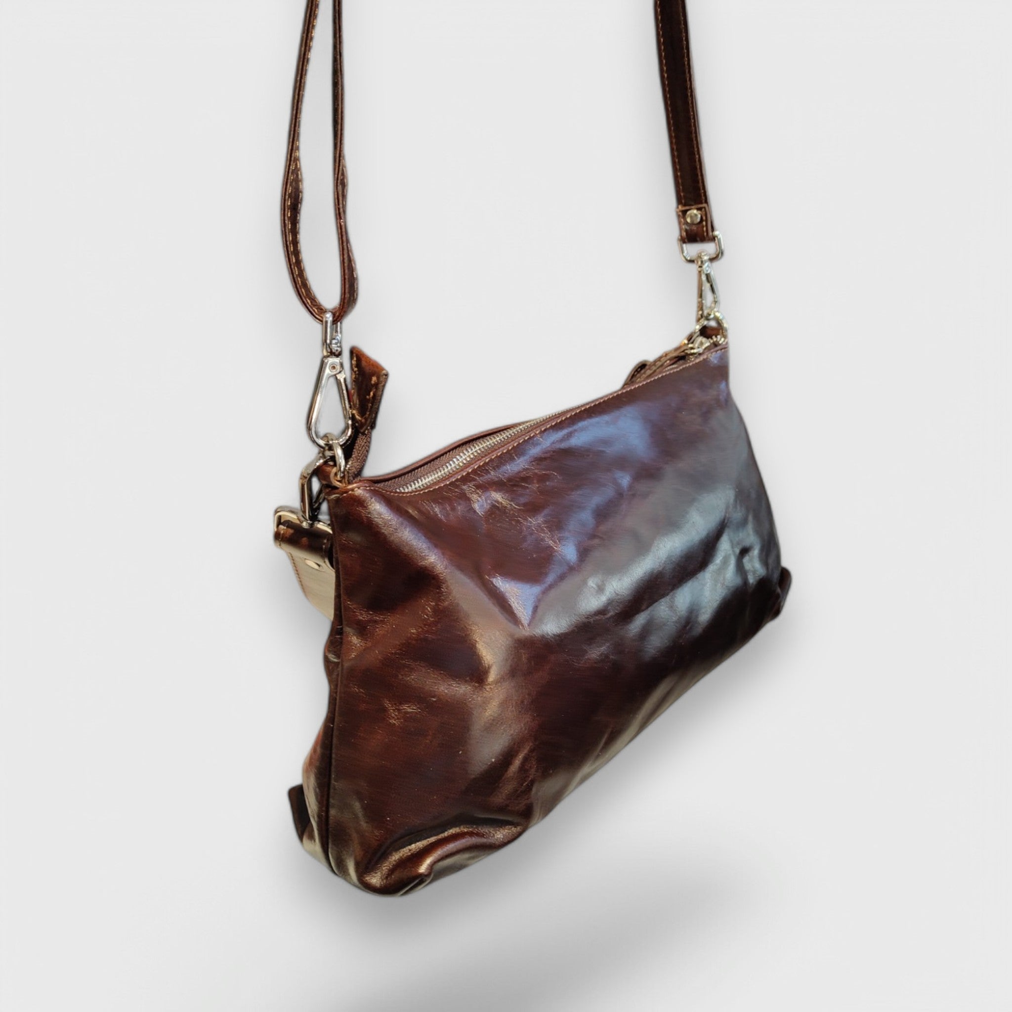 Pelletteria Pelle Nuda Milano, Artigianato Italiano, Vera pelle, Negozio Borse donna, Lorenza testa di moro