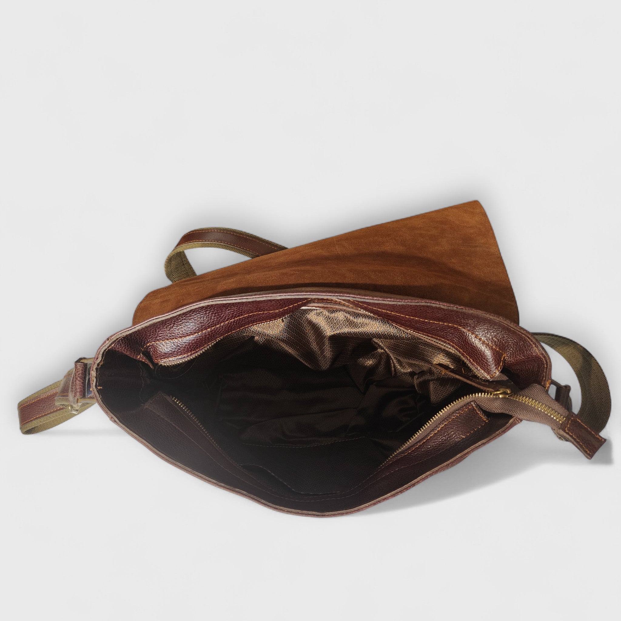 Pelle Nuda Milano, Artigianato Italiano, Vera Pelle, Negozio borse uomo donna, Maestro marrone