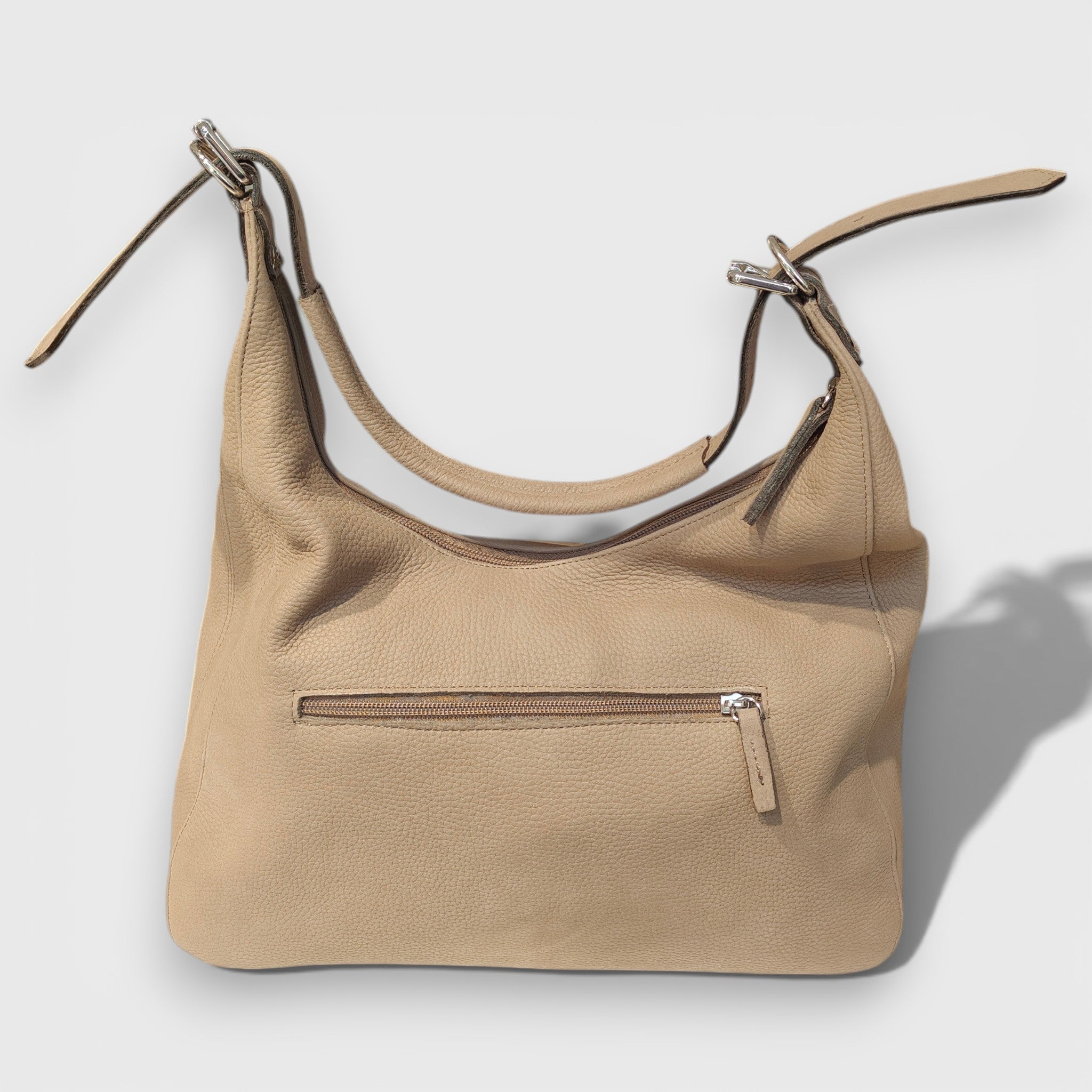 Pelletteria Pelle Nuda Milano, Artigianato Italiano, Vera pelle, Negozio borse donna, Mara nabuk beige