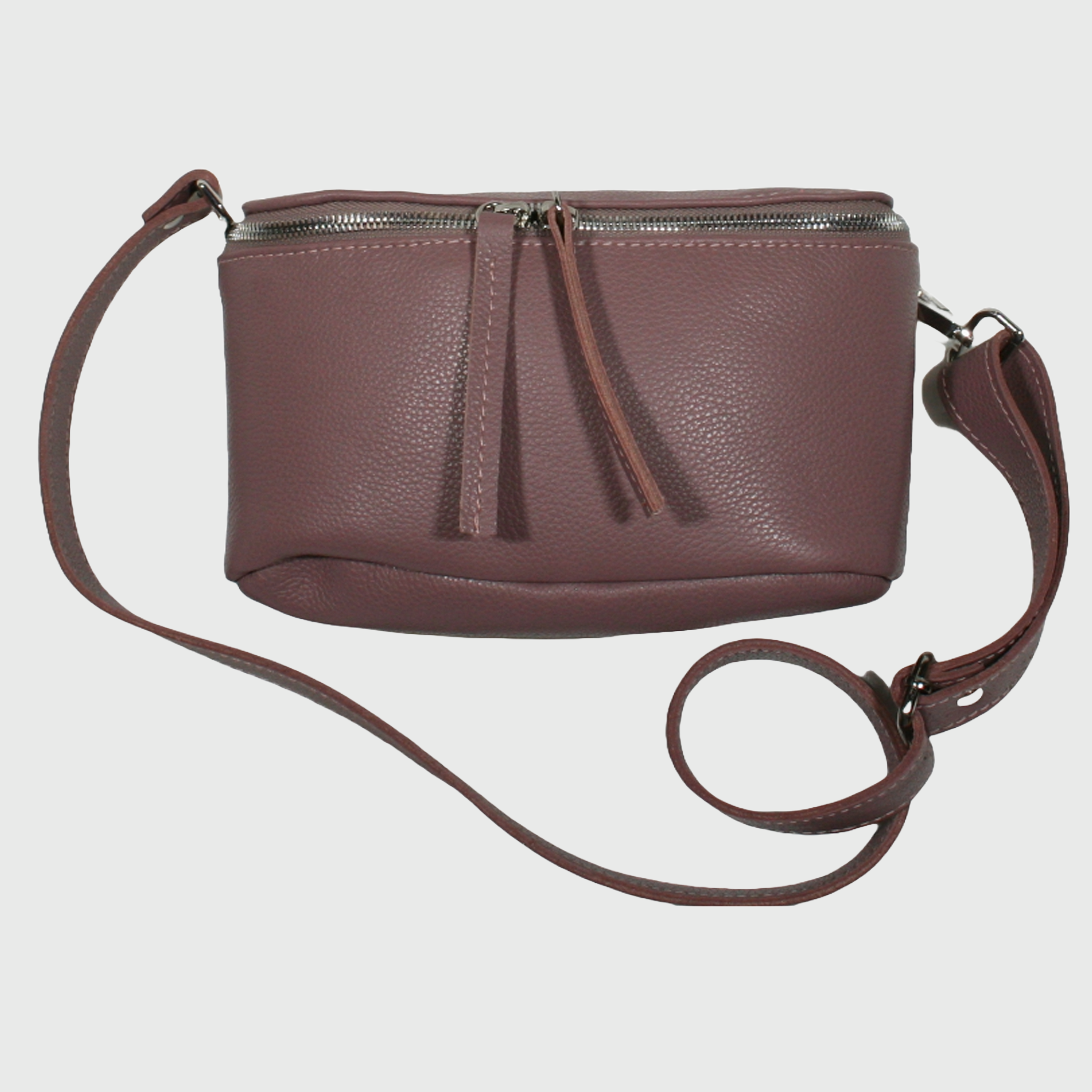 Borsa donna, borsa in pelle, vera pelle, Marsupio rosa, artigianato italiano, Pelle Nuda