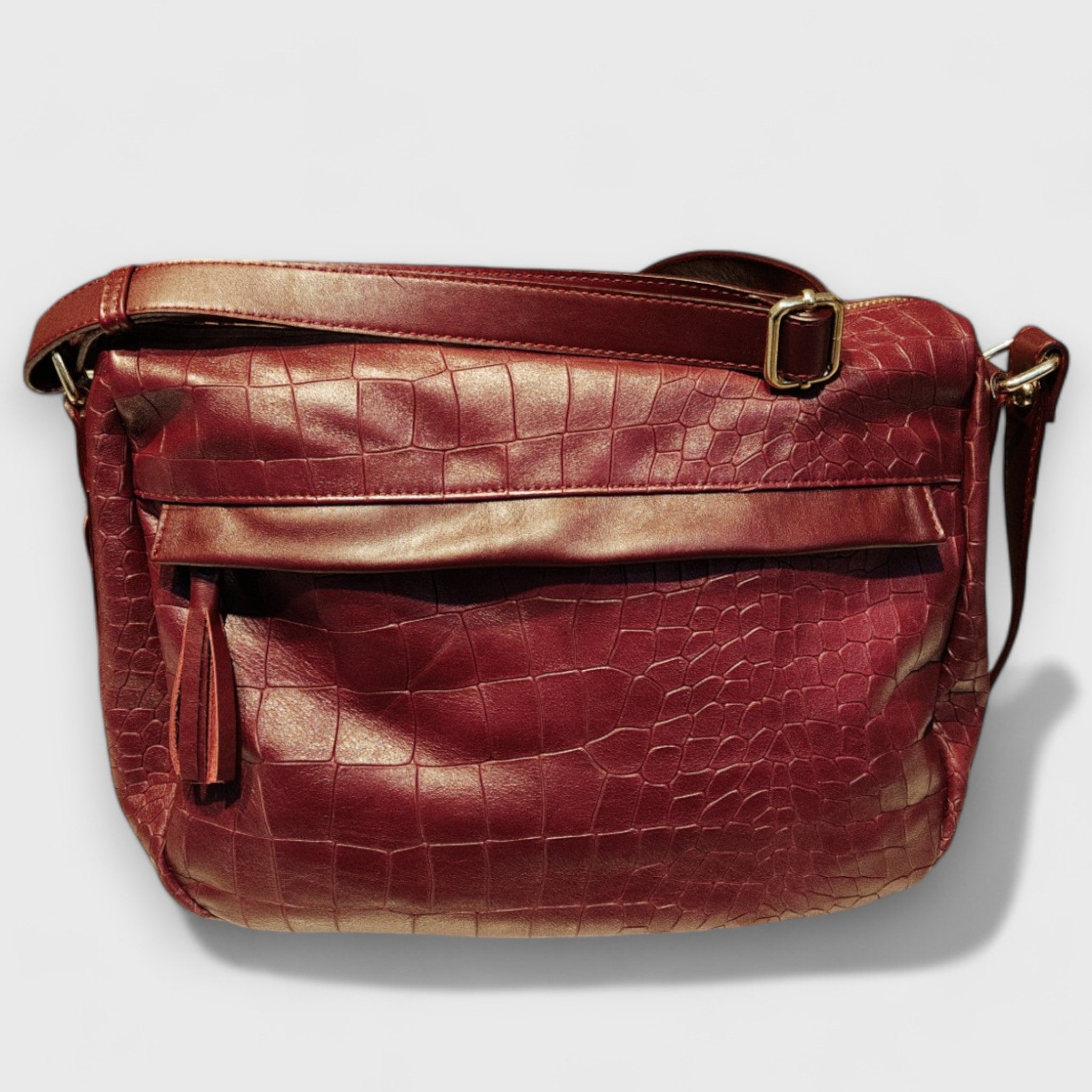 Pelletteria Pelle Nuda Milano, artigianato italiano, vera pelle, Negozio borse donna, Marta bordeaux