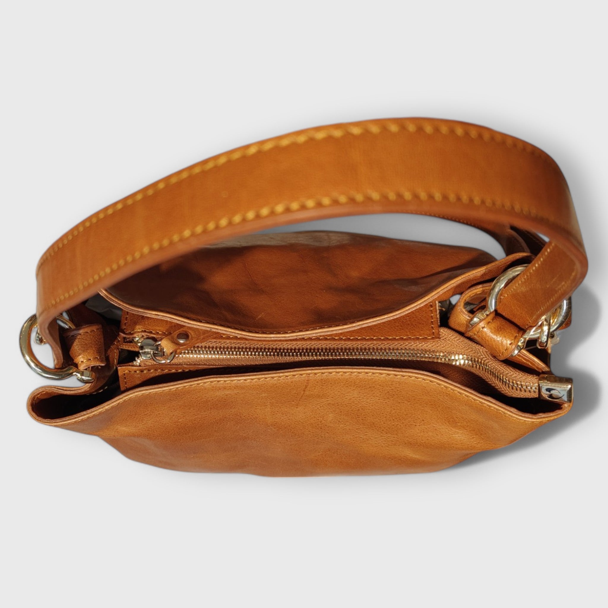 Pelletteria Pelle Nuda Milano, Artigianato italiano, Vera pelle, Negozio borse donna, Matilde marrone