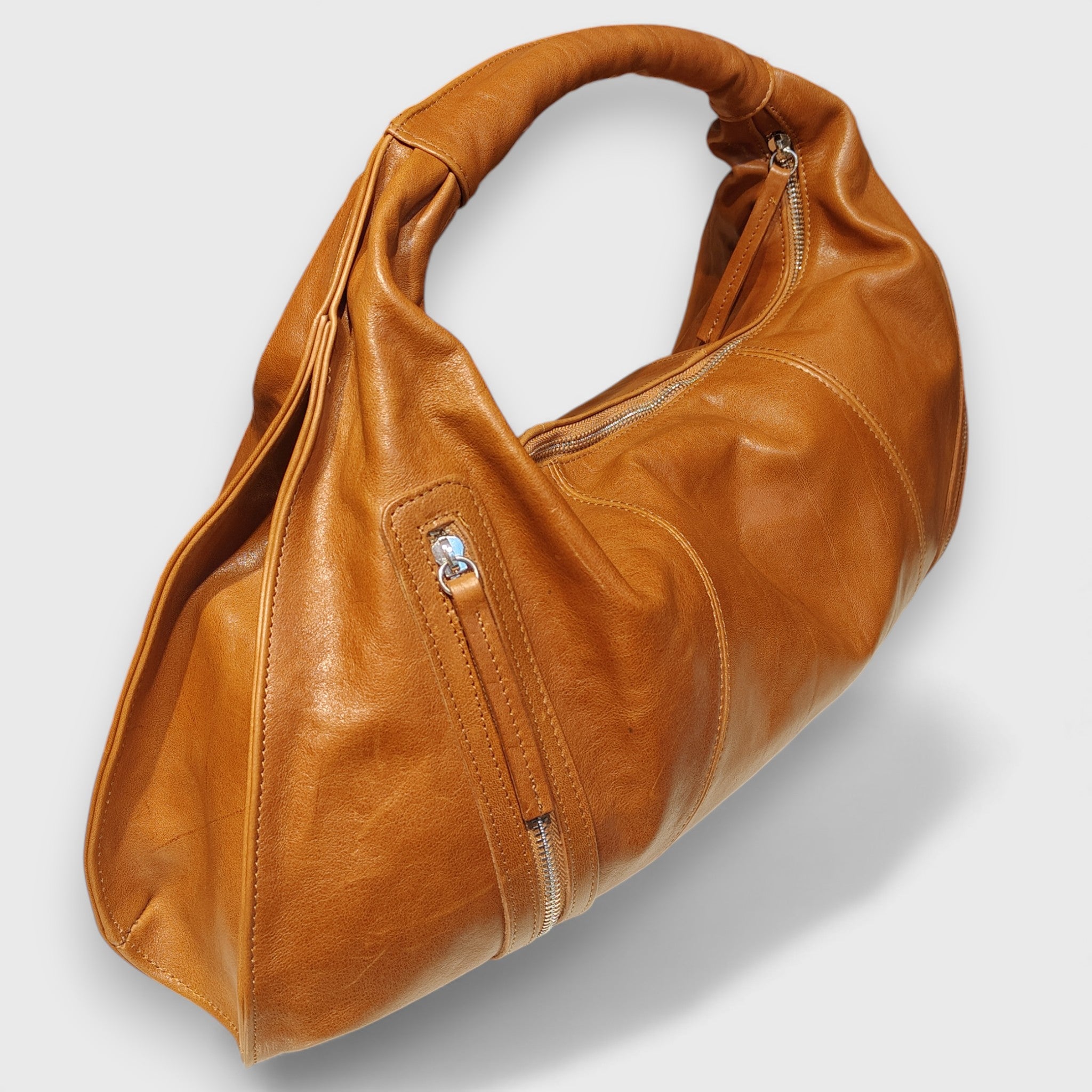 Pelletteria Pelle Nuda Milano, Artigianato Italiano, Vera pelle, Negozio borse donna, Melisa marrone