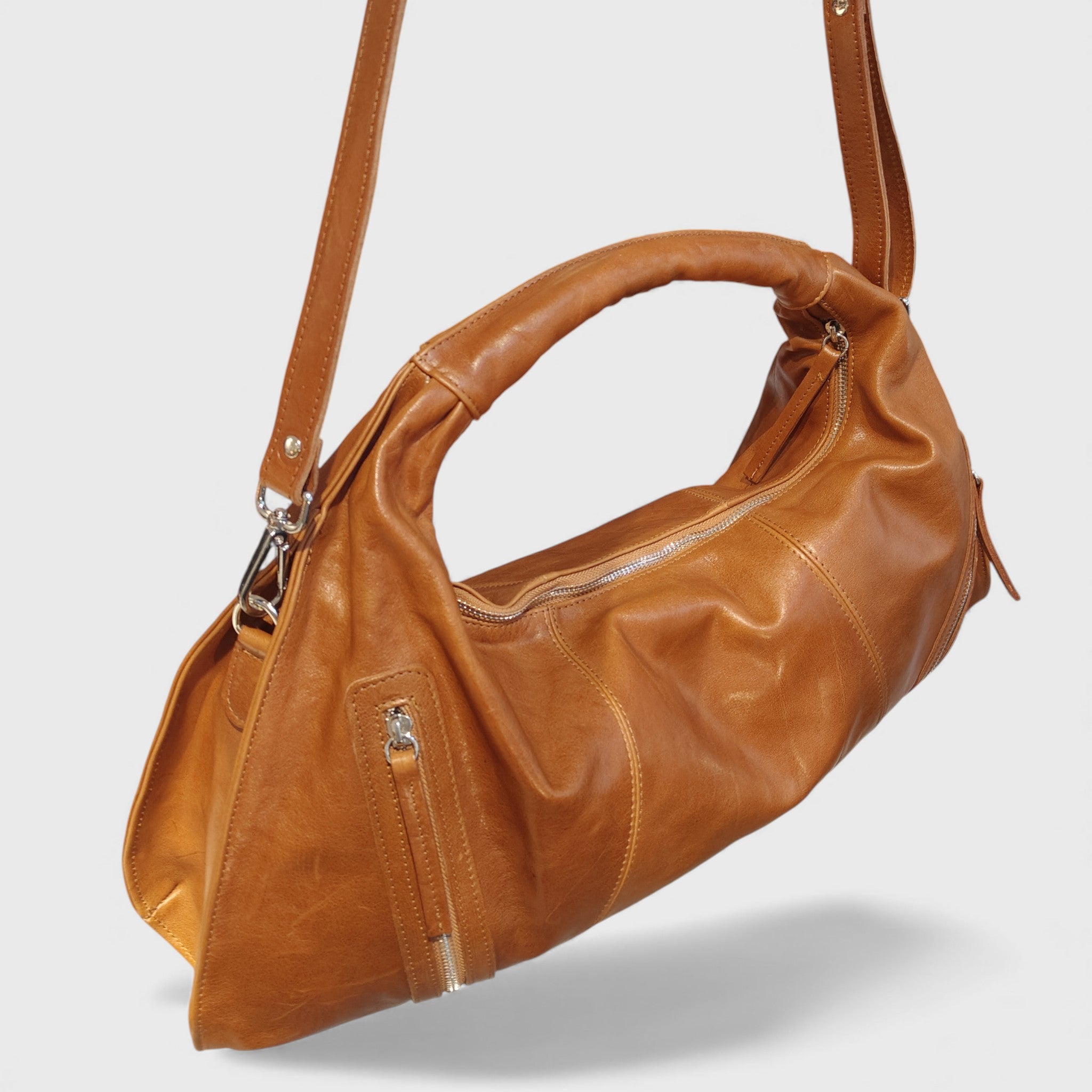 Pelletteria Pelle Nuda Milano, Artigianato Italiano, Vera pelle, Negozio borse donna, Melisa marrone