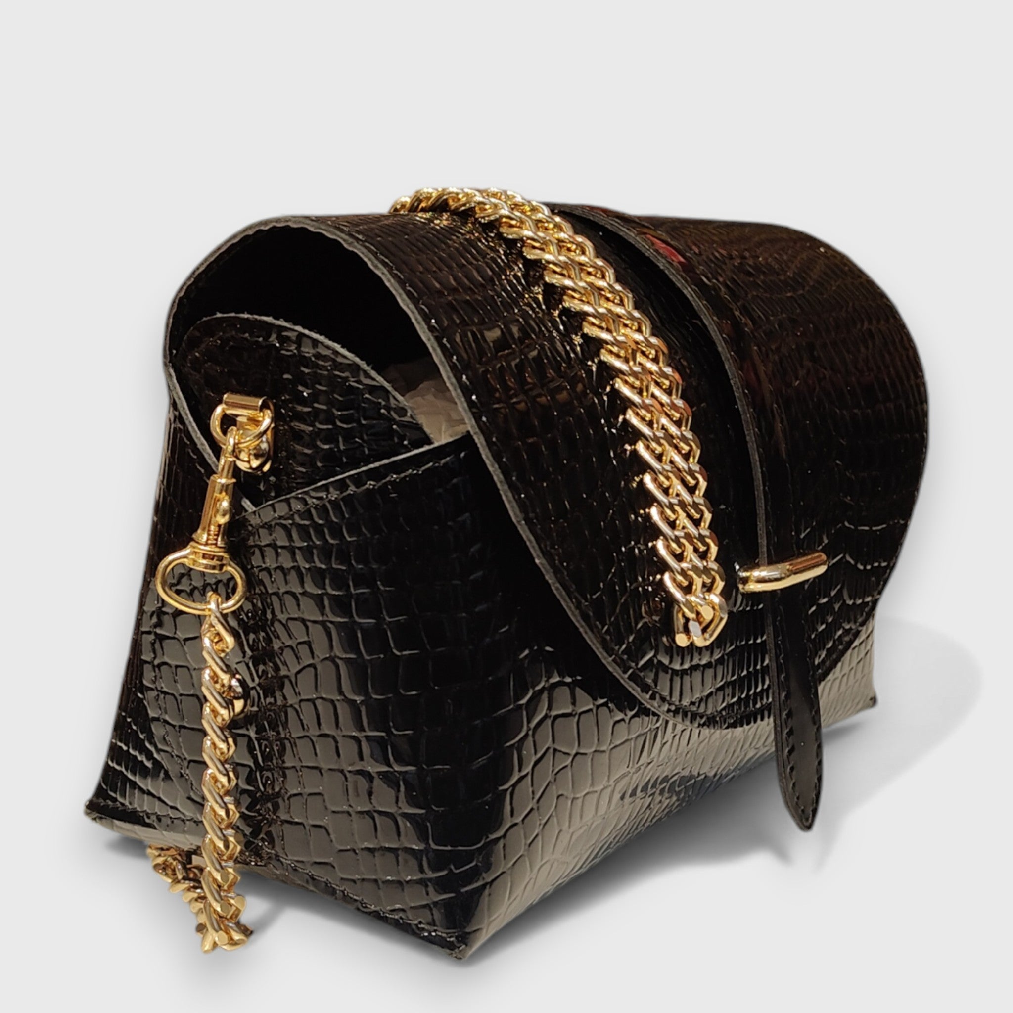 Pelletteria Pelle Nuda Milano, Artigianato Italiano, Vera pelle, Negozio borse donna, Mini lory cocco nero