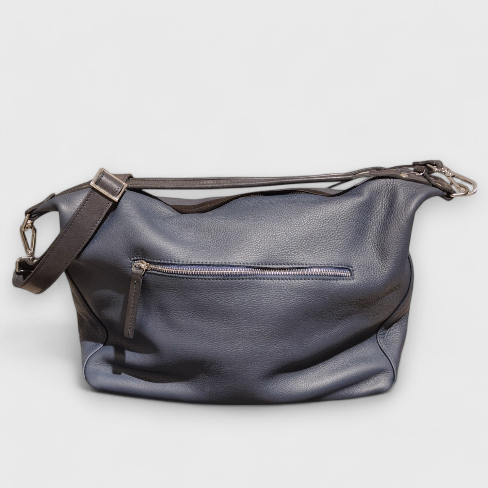 Pelletteria Pelle Nuda Milano, Artigianato Italiano, Vera Pelle, Negozio borse donna, Natalia blu