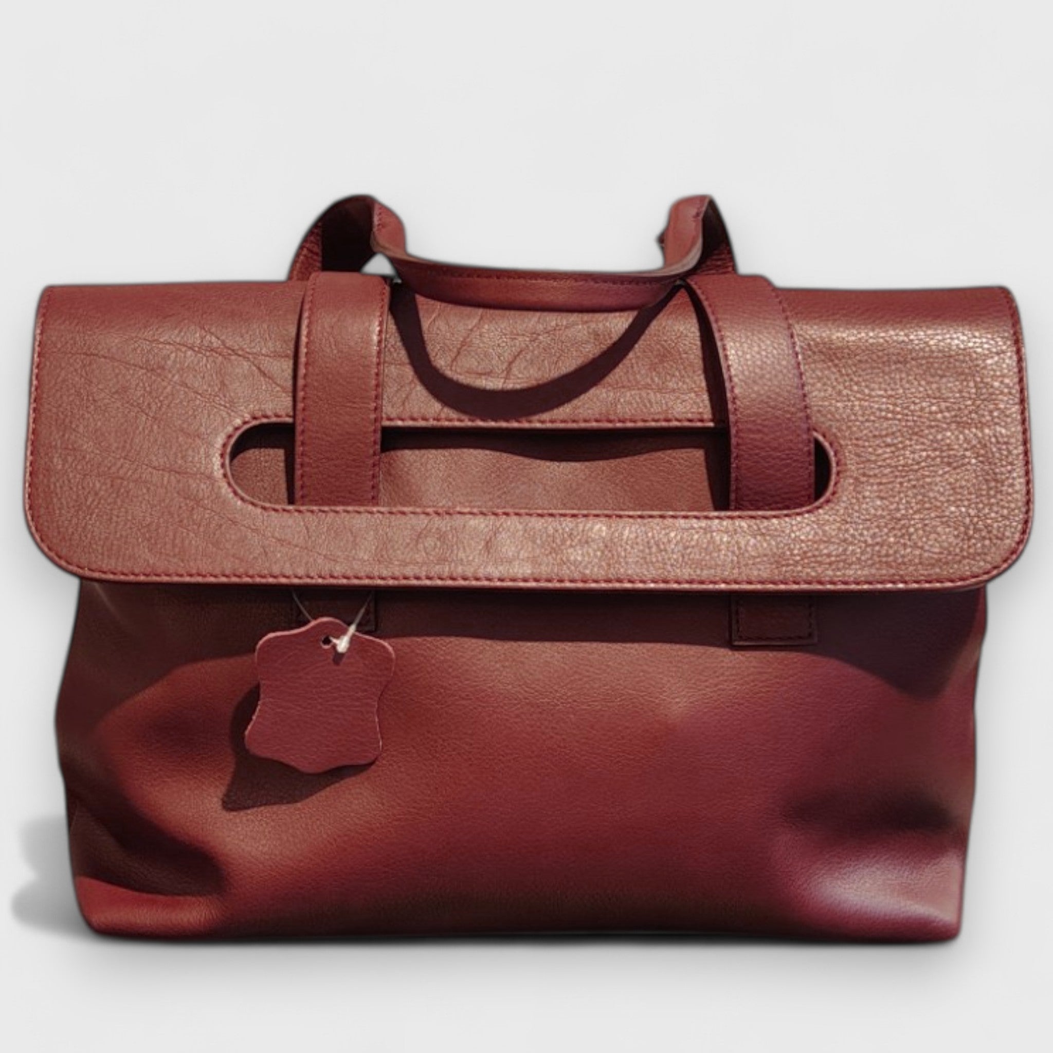 Pelletteria Pelle Nuda Milano, Vera pelle, Artigianato italiano, borsa donna, Chiara borgogna