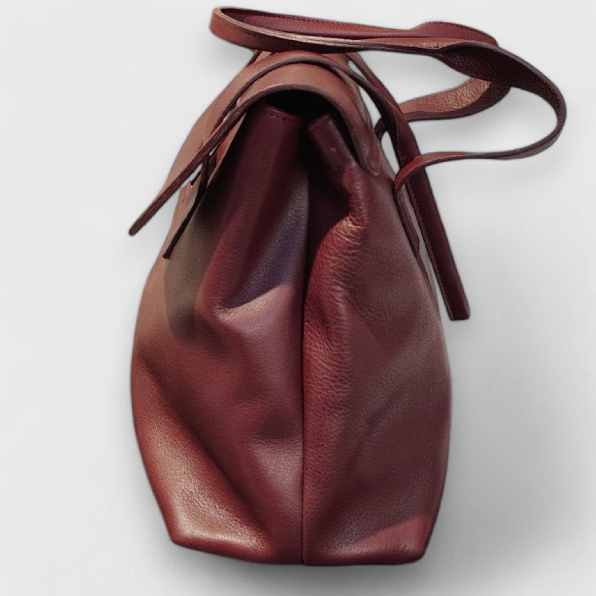 Pelletteria Pelle Nuda Milano, Vera pelle, Artigianato italiano, borsa donna, Chiara borgogna