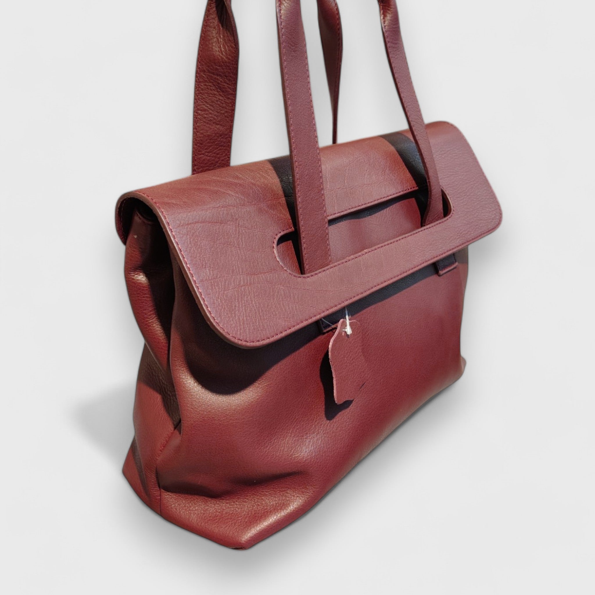 Pelletteria Pelle Nuda Milano, Vera pelle, Artigianato italiano, borsa donna, Chiara borgogna