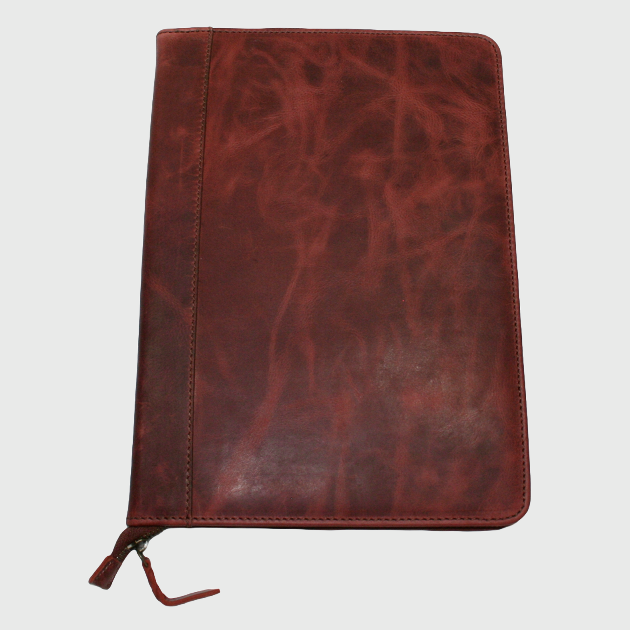 portablocco in pelle, borsa in pelle, vera pelle, portablocco marrone, artigianato italiano, Pelle Nuda Milano