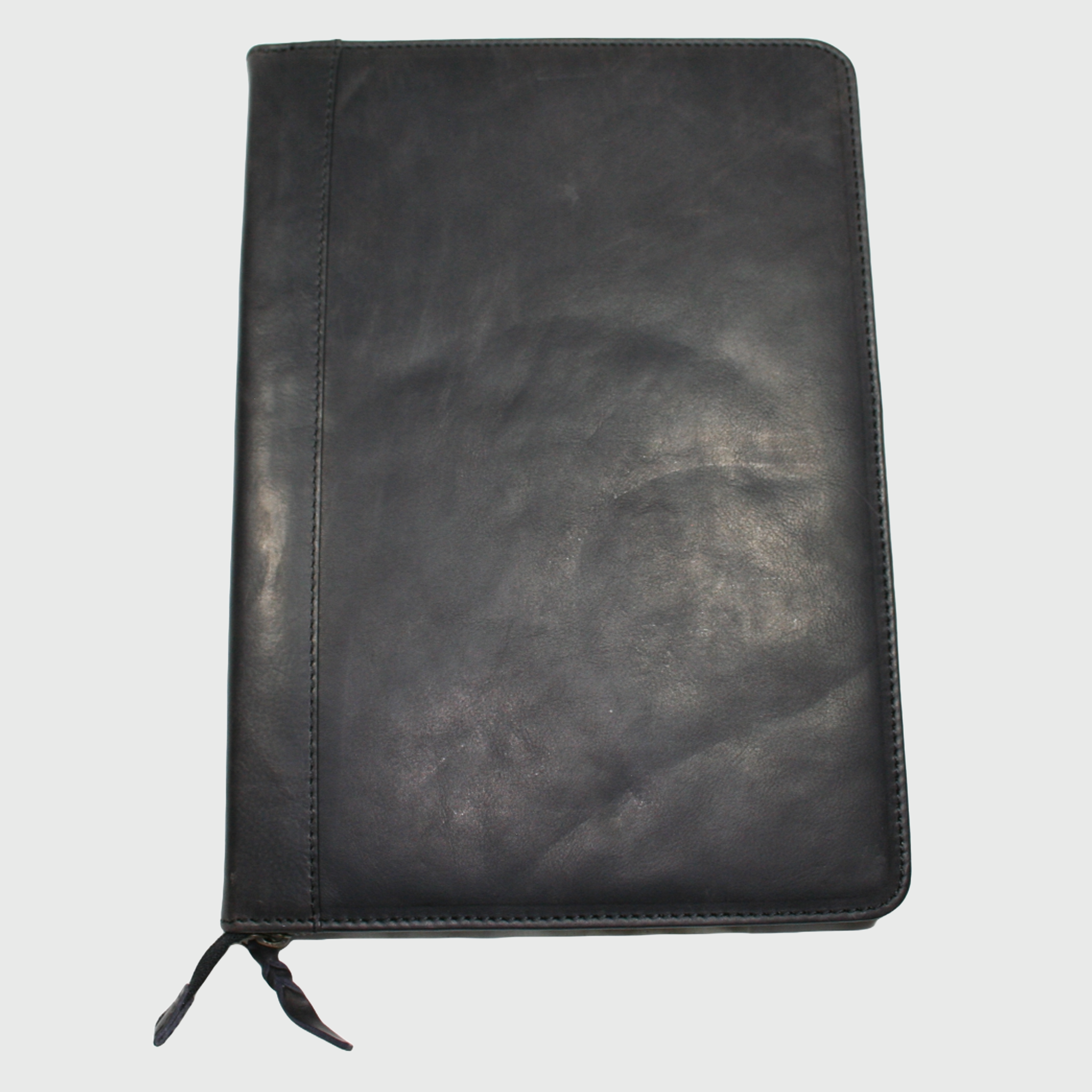 portablocco in pelle, borsa in pelle, vera pelle, portablocco nero, artigianato italiano, Pelle Nuda Milano