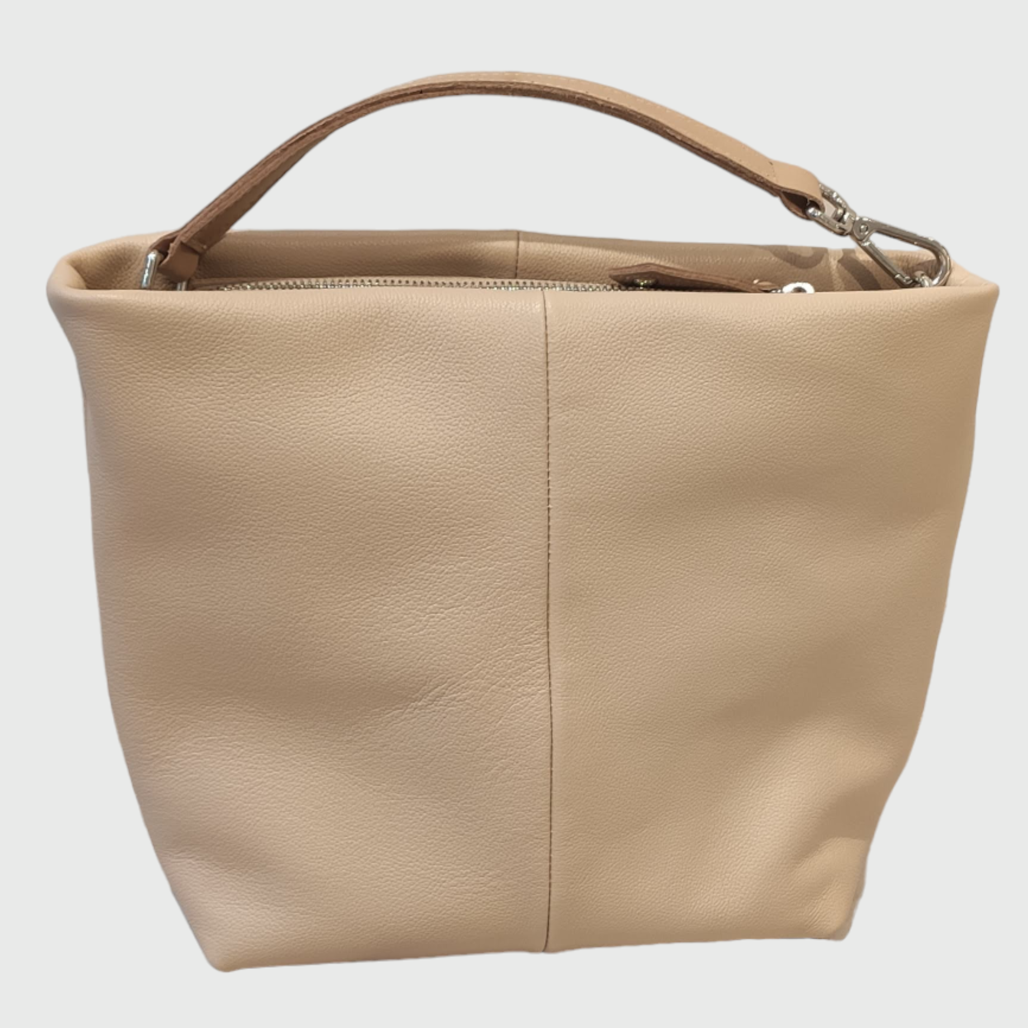 Borsa donna, borsa in pelle, vera pelle, Sara Panna, artigianato italiano, Pelletteria Pelle Nuda Milano
