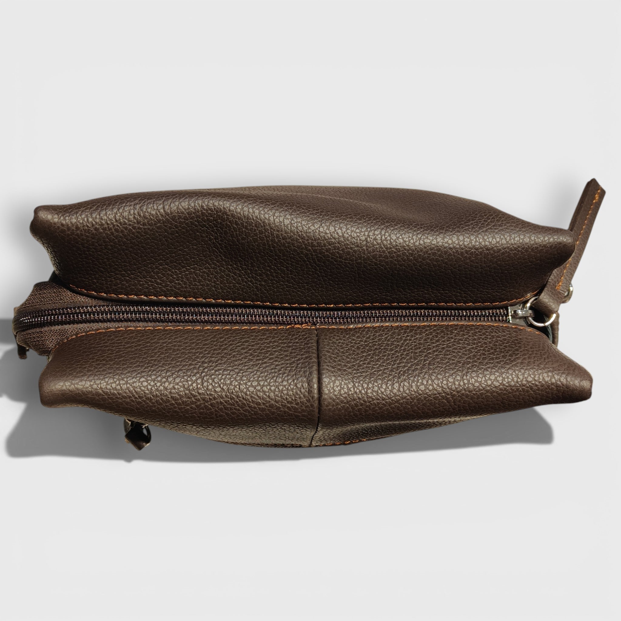 Pelletteria Pelle Nuda Milano, Artigianato Italiano, Vera pelle, Negozio borse donna, Sbuffo marrone