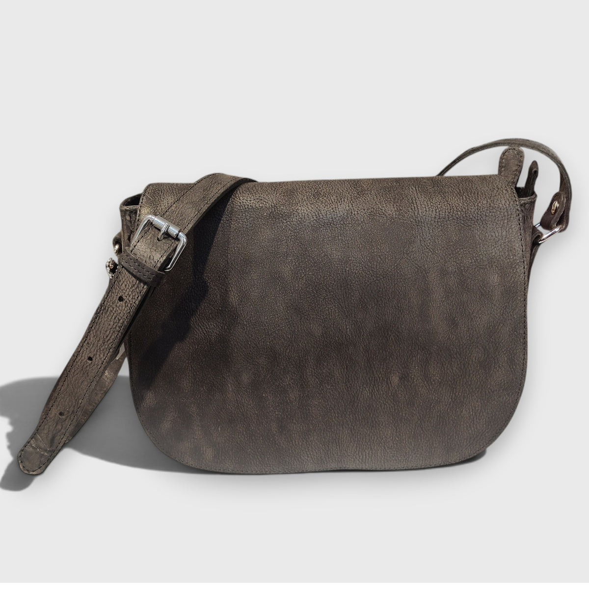 Pelletteria Pelle Nuda Milano, Vera Pelle Italiana, Negozio borse donna, Tolfa Grande marrone scuro