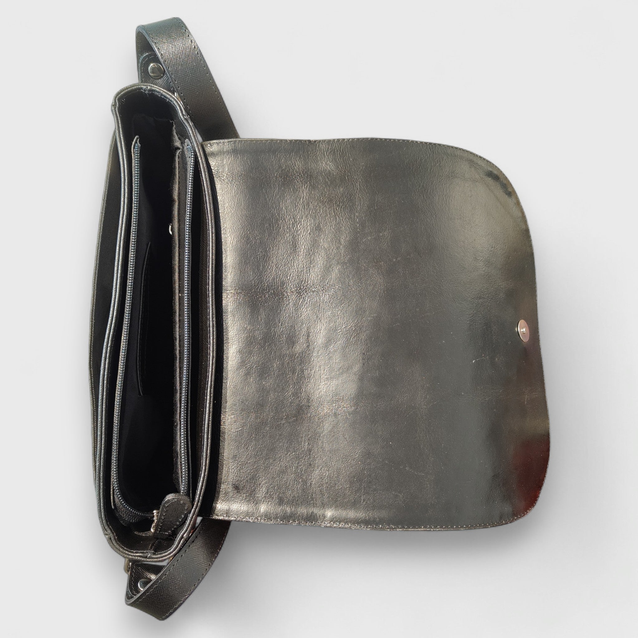 Pelletteria Pelle Nuda Milano, Artigianato Italiano, Vera pelle, Negozio borse donna, Tolfa Grande nero