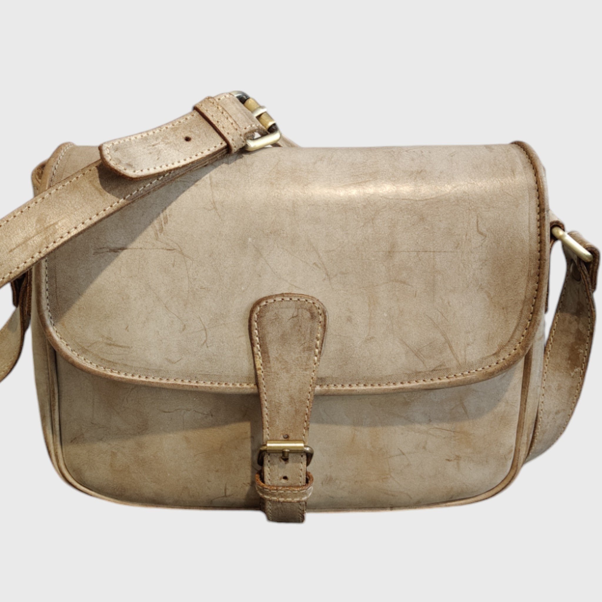 Pelletteria Pelle Nuda Milano, Borsa donna, Artigianato italiano, vera pelle, Tolfa grigia