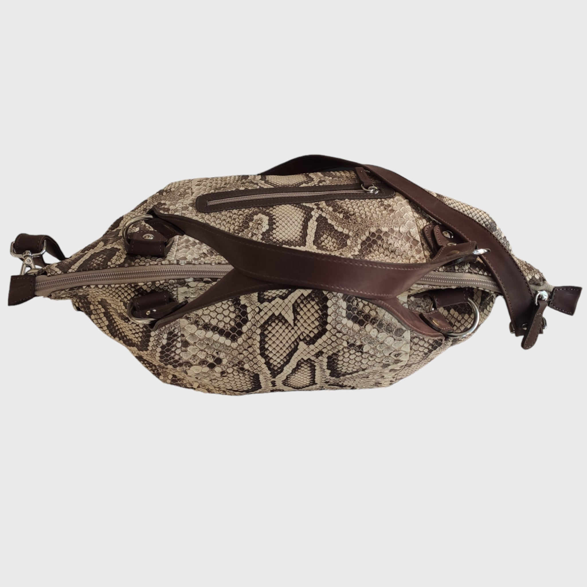 Pelletteria Pelle Nuda, Artigianato italiano, Vera pelle, Torino Pitone, Borsa donna