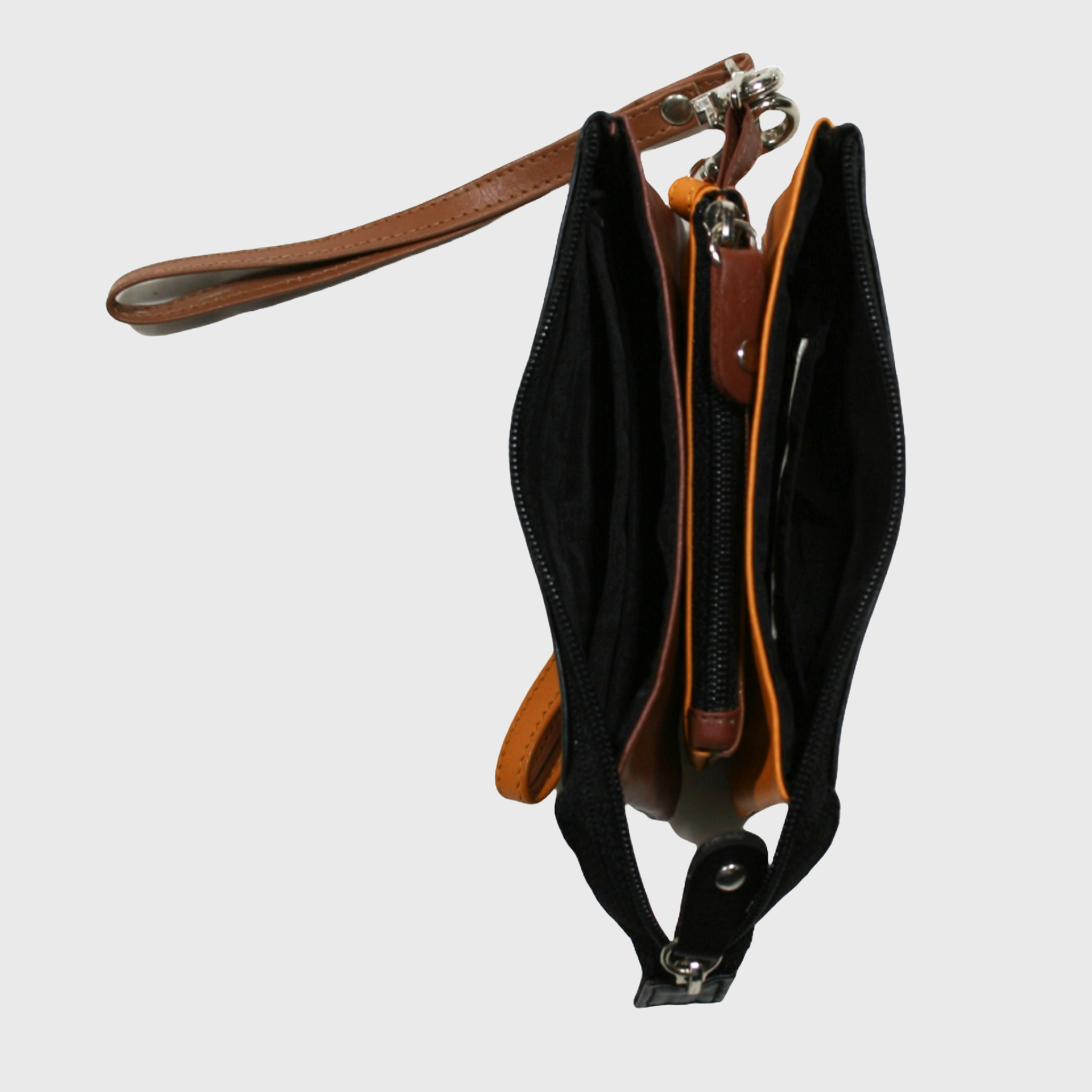 Trousse donna, borsa in pelle, vera pelle, Multicolor, artigianato italiano, Pelle Nuda Milano