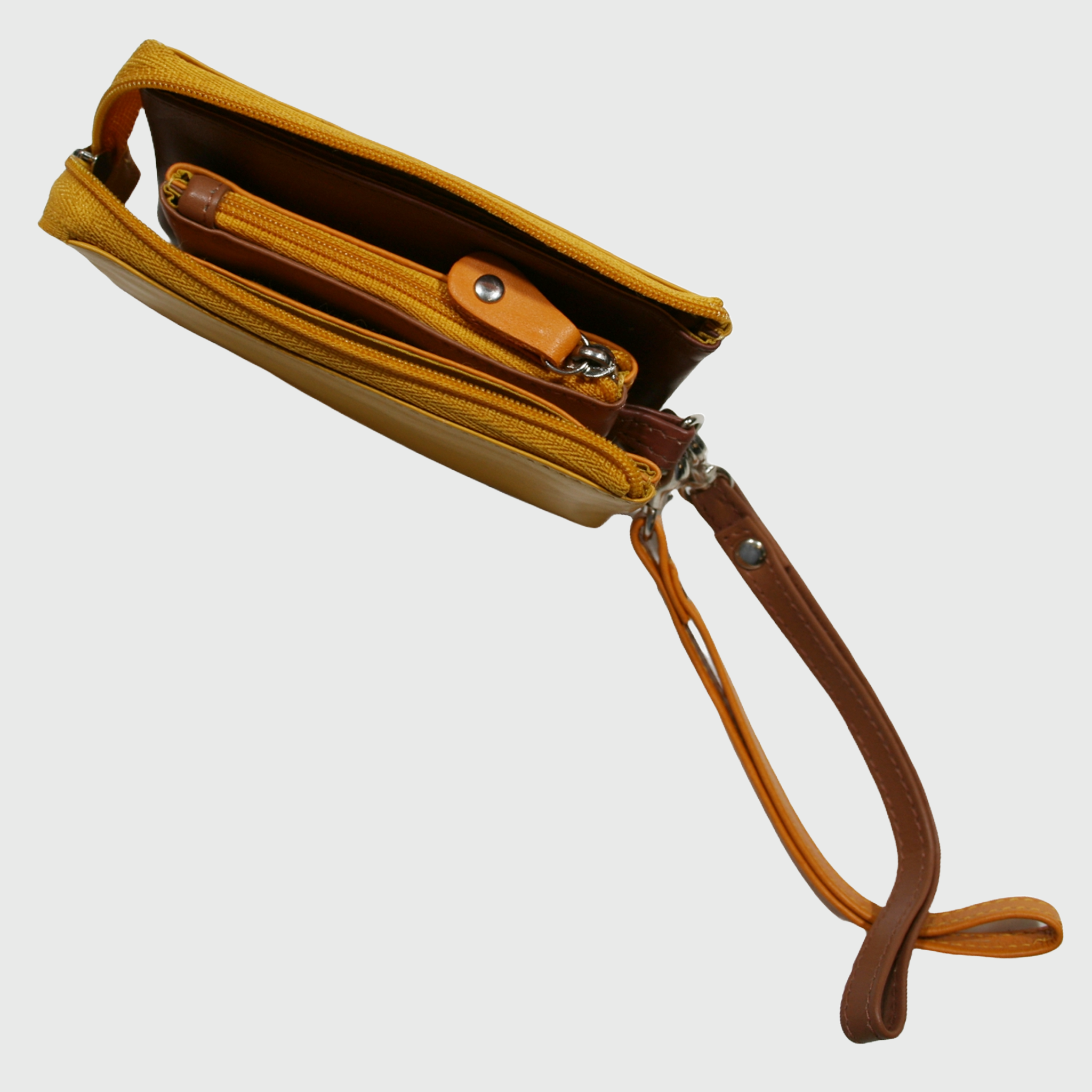 Trousse donna, borsa in pelle, vera pelle, Multicolor, artigianato italiano, Pelle Nuda Milano