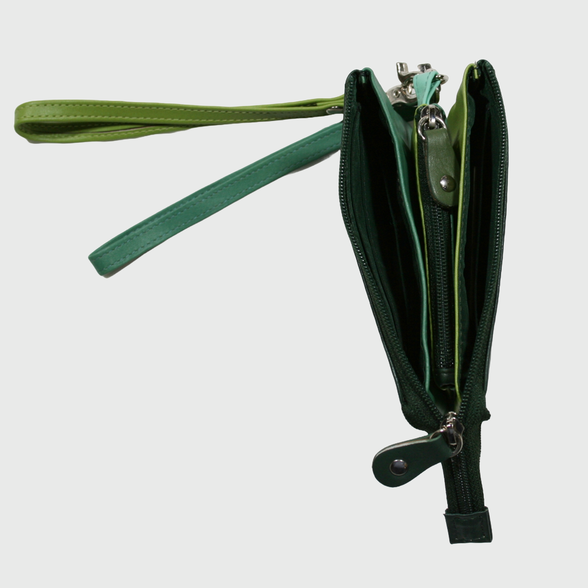 Trousse donna, borsa in pelle, vera pelle, Multicolor, artigianato italiano, Pelle Nuda Milano