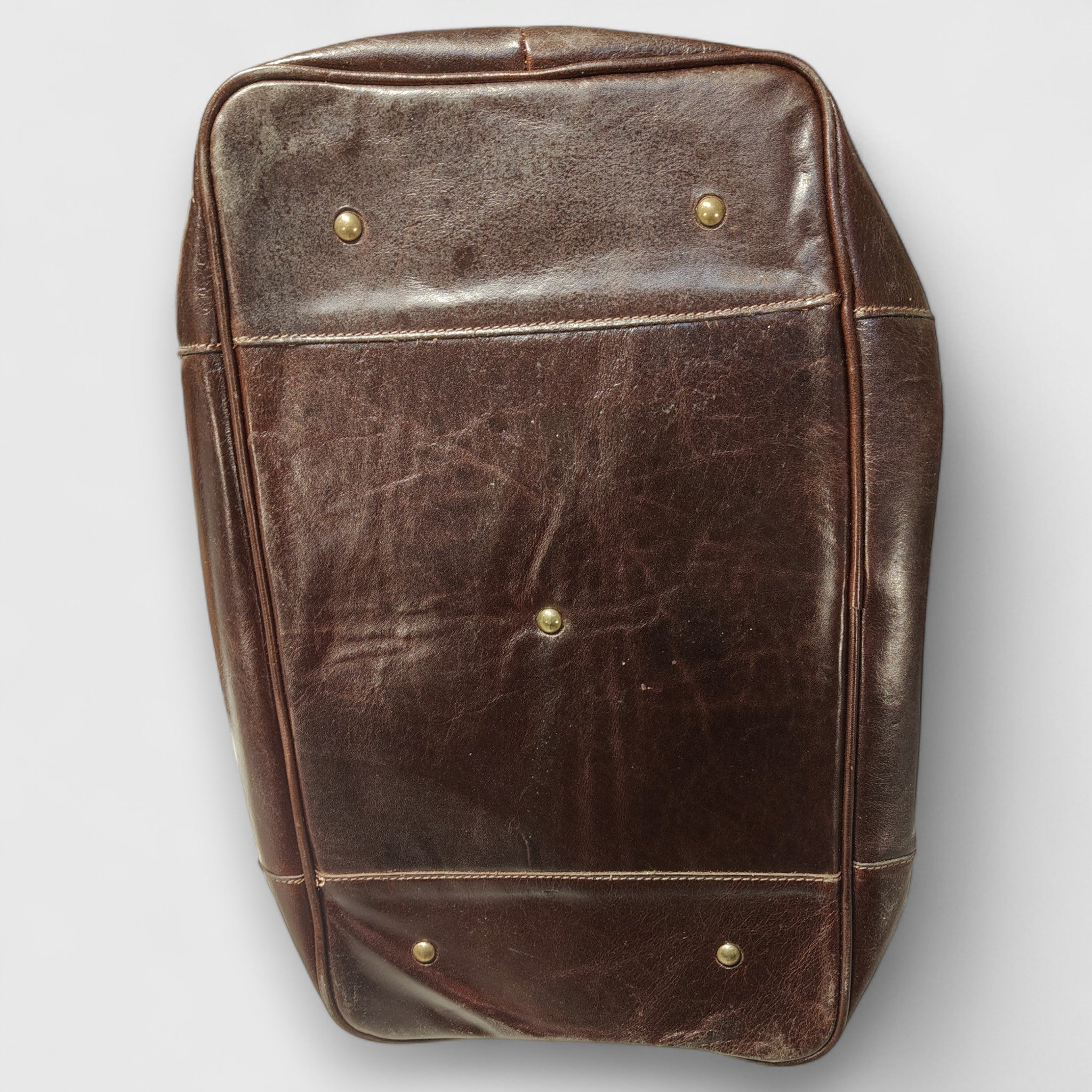 Borsa Viaggio, borsa in pelle, vera pelle, V2 testa di moro, artigianato italiano, Pelle Nuda