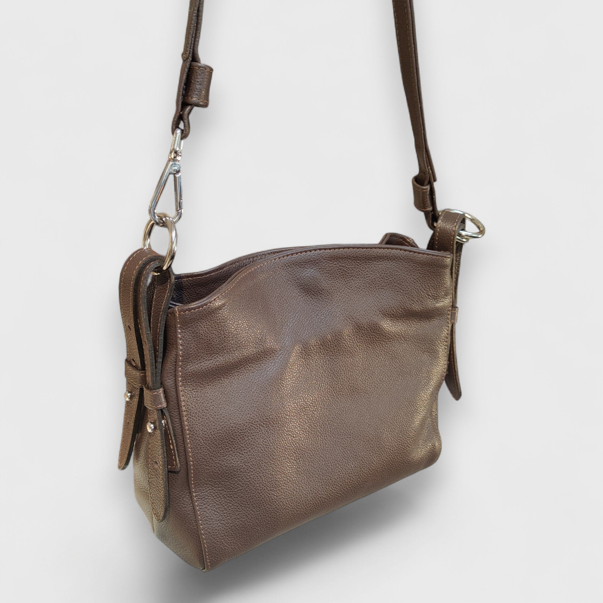 Pelletteria Pelle Nuda Milano, Artigianato Italiano, Vera Pelle, Negozio borse donna, Valery marrone