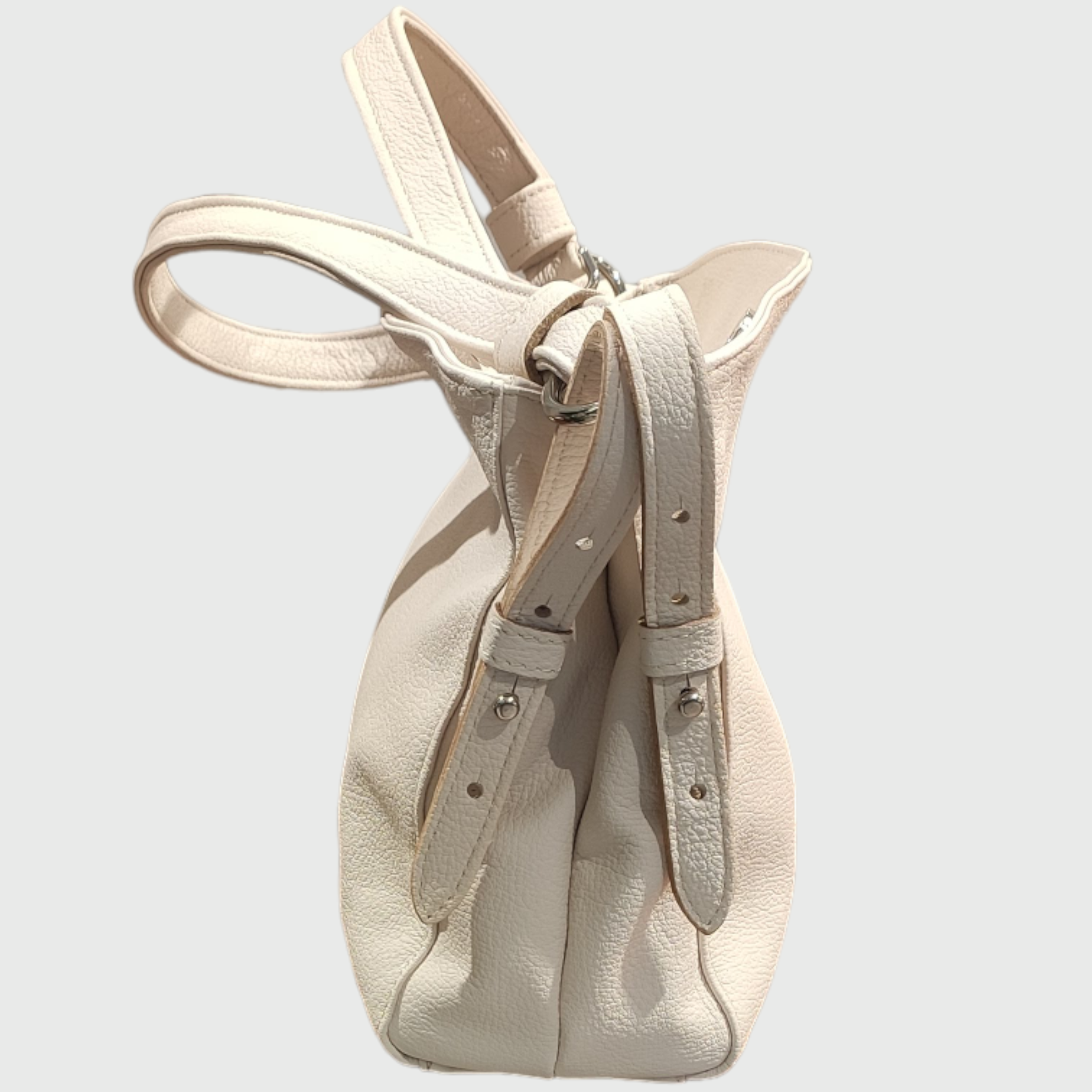 Borsa donna, Borsa in pelle, vera pelle, Valery bianco, artigianato italiano, Pelletteria Pelle Nuda