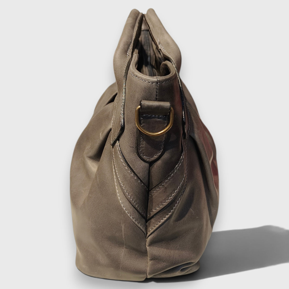 Pelletteria Pelle Nuda Milano, Vera pelle italiana, Negozio borse donna, Veronica grigio