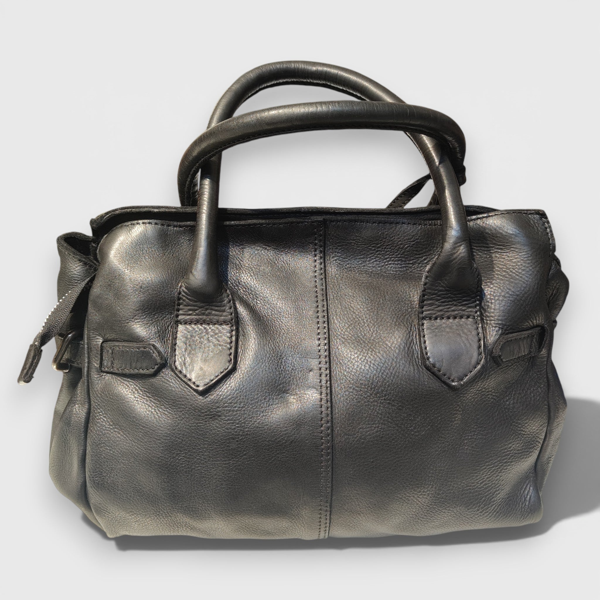 Pelletteria Pelle Nuda Milano, Artigianato Italiano, Vera pelle, Negozio borse donna, Vip Mini nero