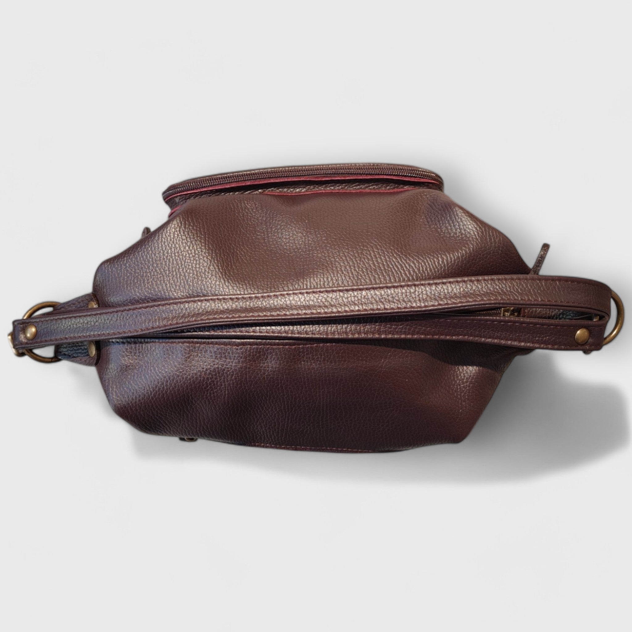 Pelletteria Pelle Nuda Milano, Vera pelle, Artigianato italiano, borsa donna, Borsa zaino 2024 viola