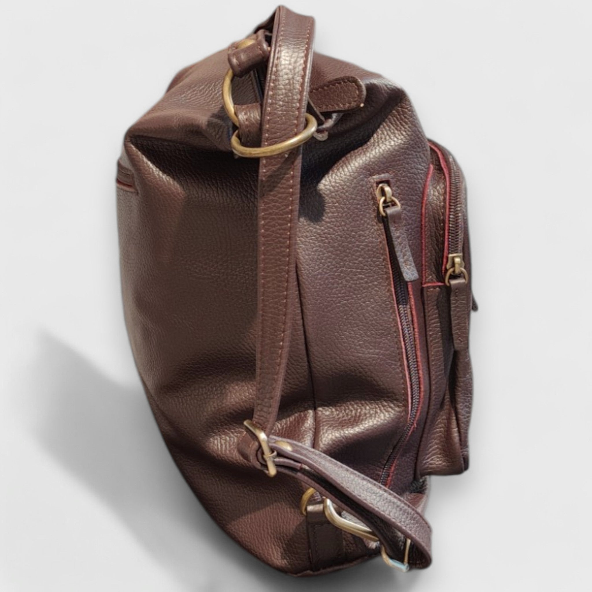 Pelletteria Pelle Nuda Milano, Vera pelle, Artigianato italiano, borsa donna, Borsa zaino 2024 viola